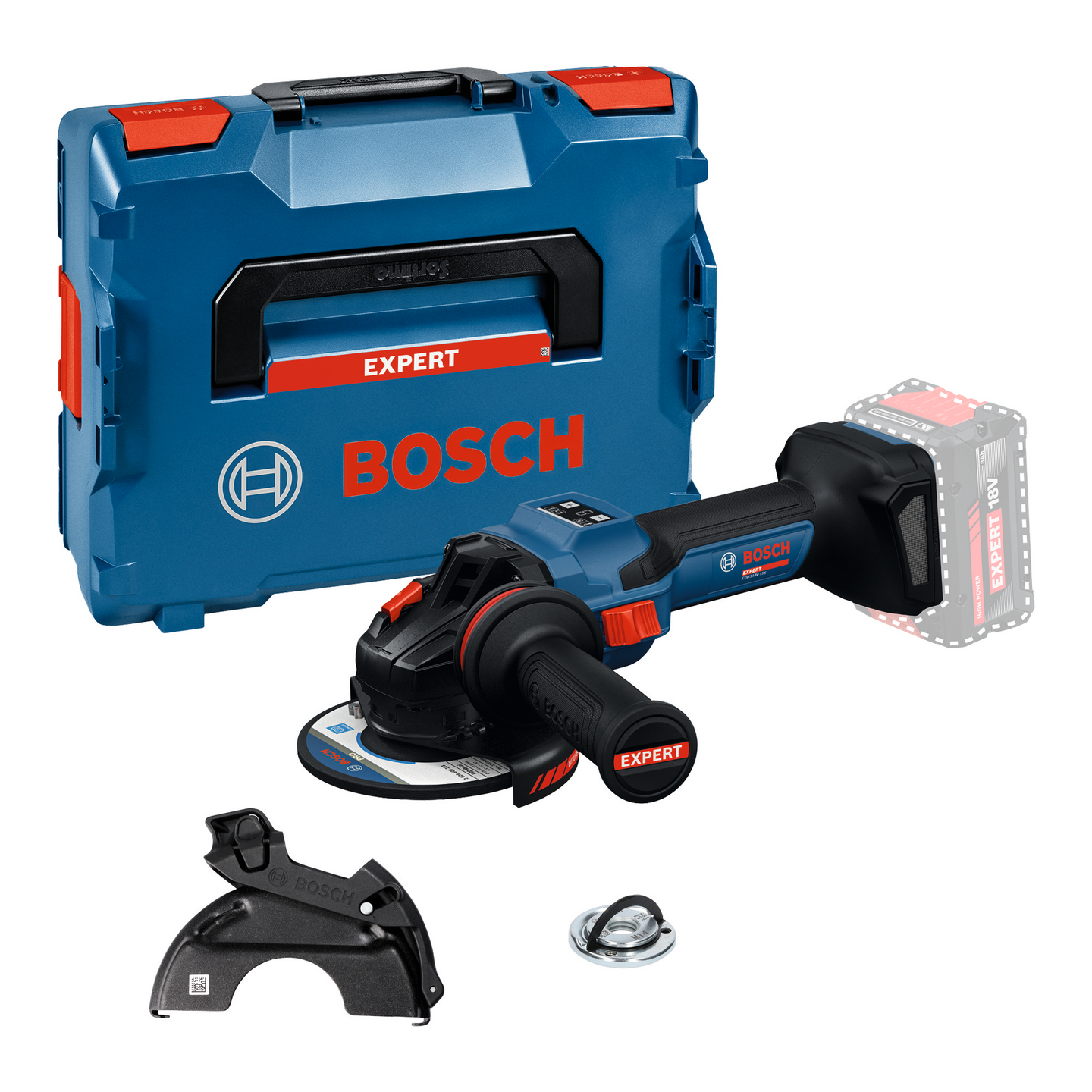 VINKELSLIPER EXWS18V-15S SOLO L-BOX