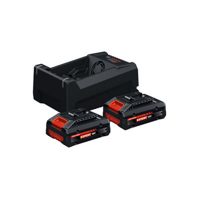 Akku- ja laturipaketti Bosch EXPERT 2xEXBA18V-40 + GAL 12V/18V-80