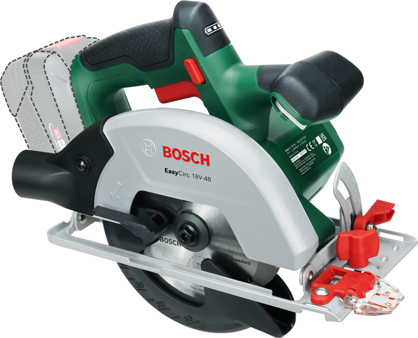 Akkukäsipyörösaha Bosch EasyCirc 18V-48 Solo