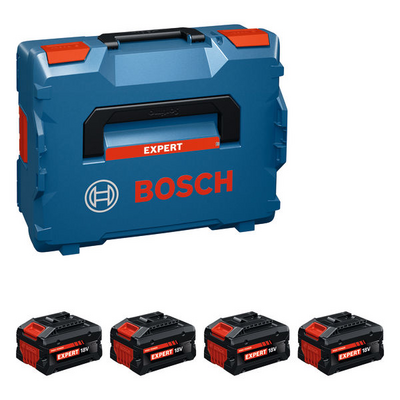 Akkupaketti Bosch EXPERT 4xEXBA18V-55 L-Boxx