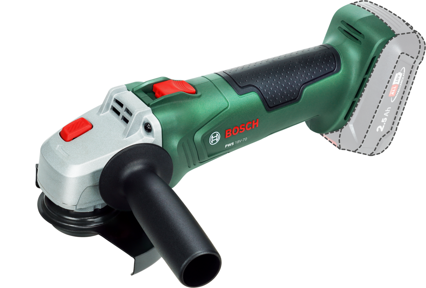 Akkukulmahiomakone Bosch PWS 18V-70 115mm Solo