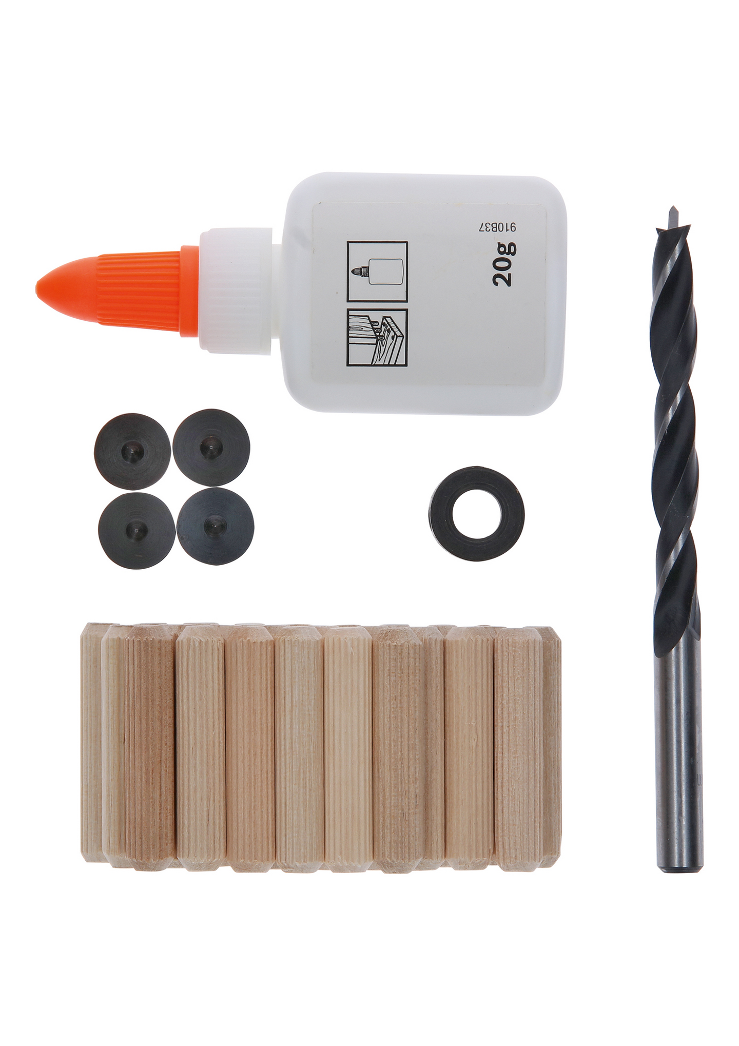 TRÄPLUGGSET BOSCH 8MM 32DELAR