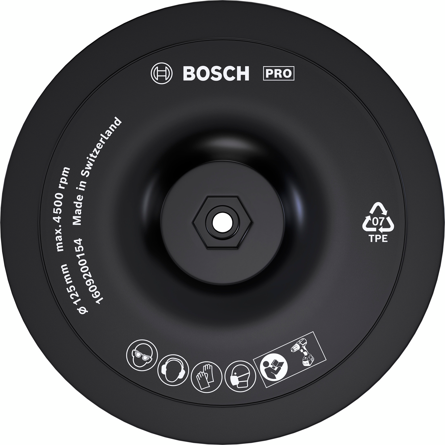 Hiomalautanen Bosch 125mm tarrakiinnitys