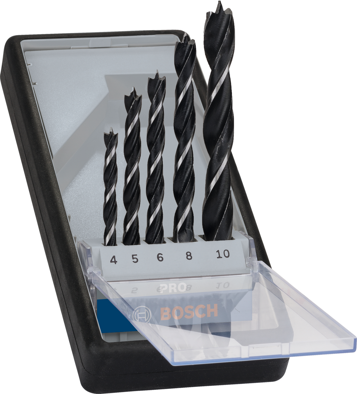 TRÄBORRSET BOSCH ROBUSTLINE 4-10MM 5ST