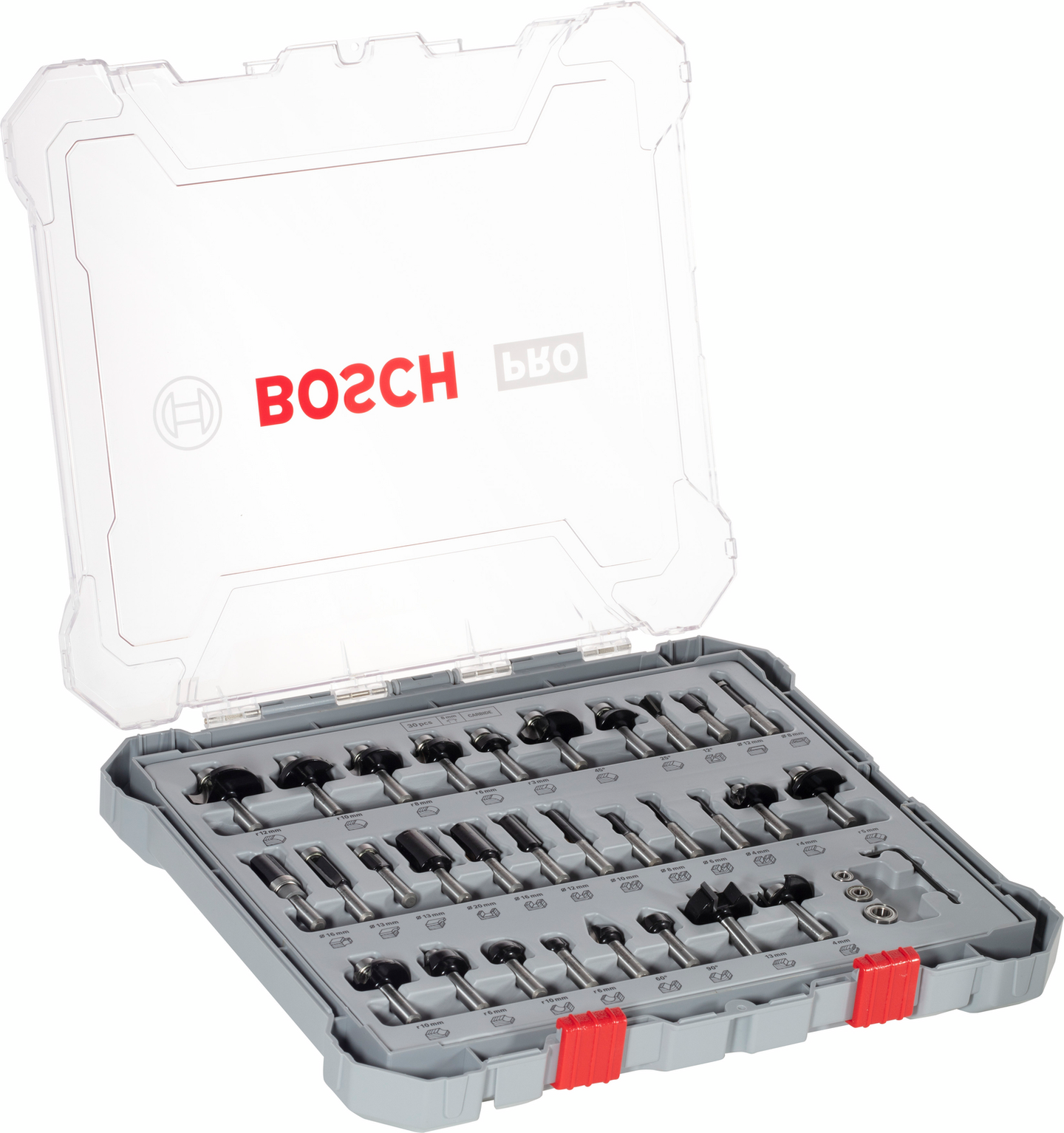 FRÄSSTÅLSET BOSCH HM MIXED 8MM 30ST