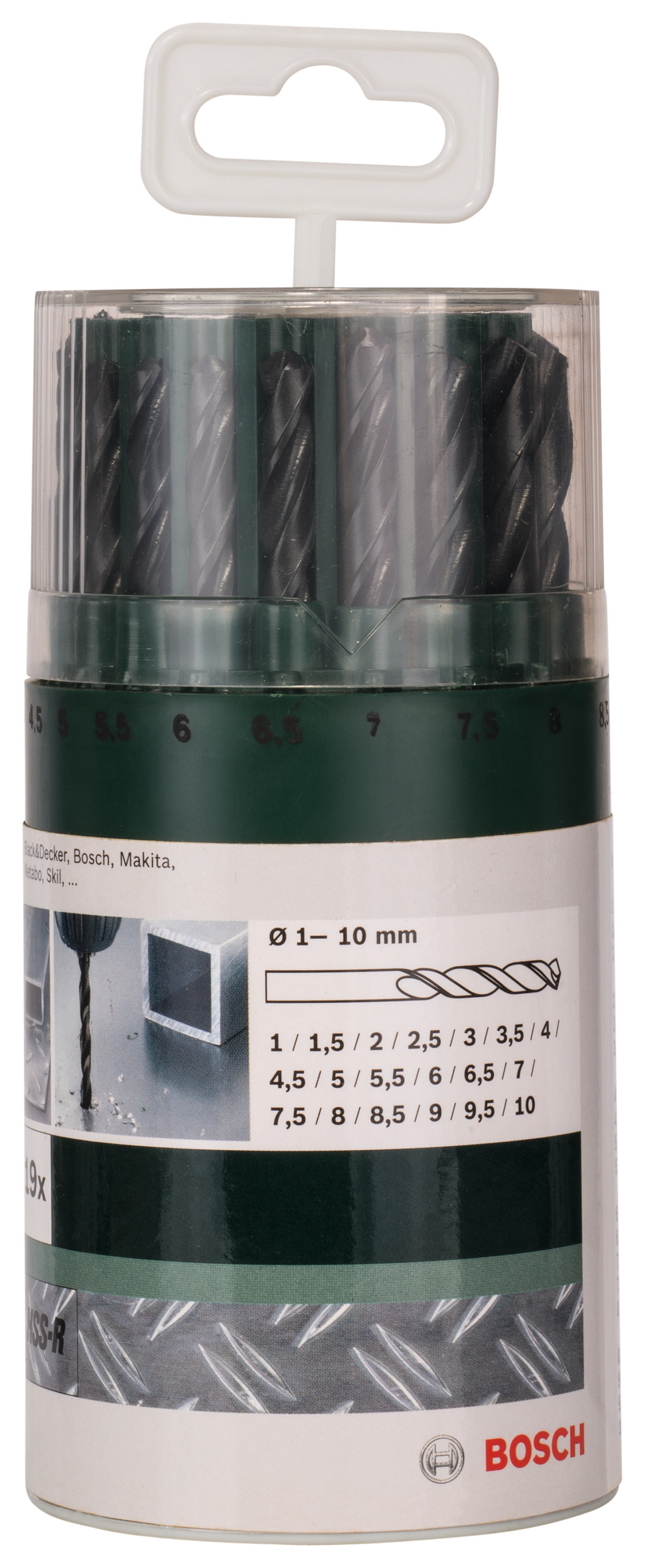 BORRSET BOSCH HSS-R 1,0-10MM 19DELAR, 19ST