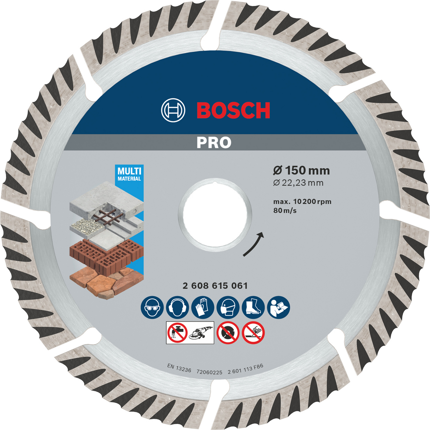 DIAMANTSKIVA BOSCH STD UNIVERSAL 150X22,23MM