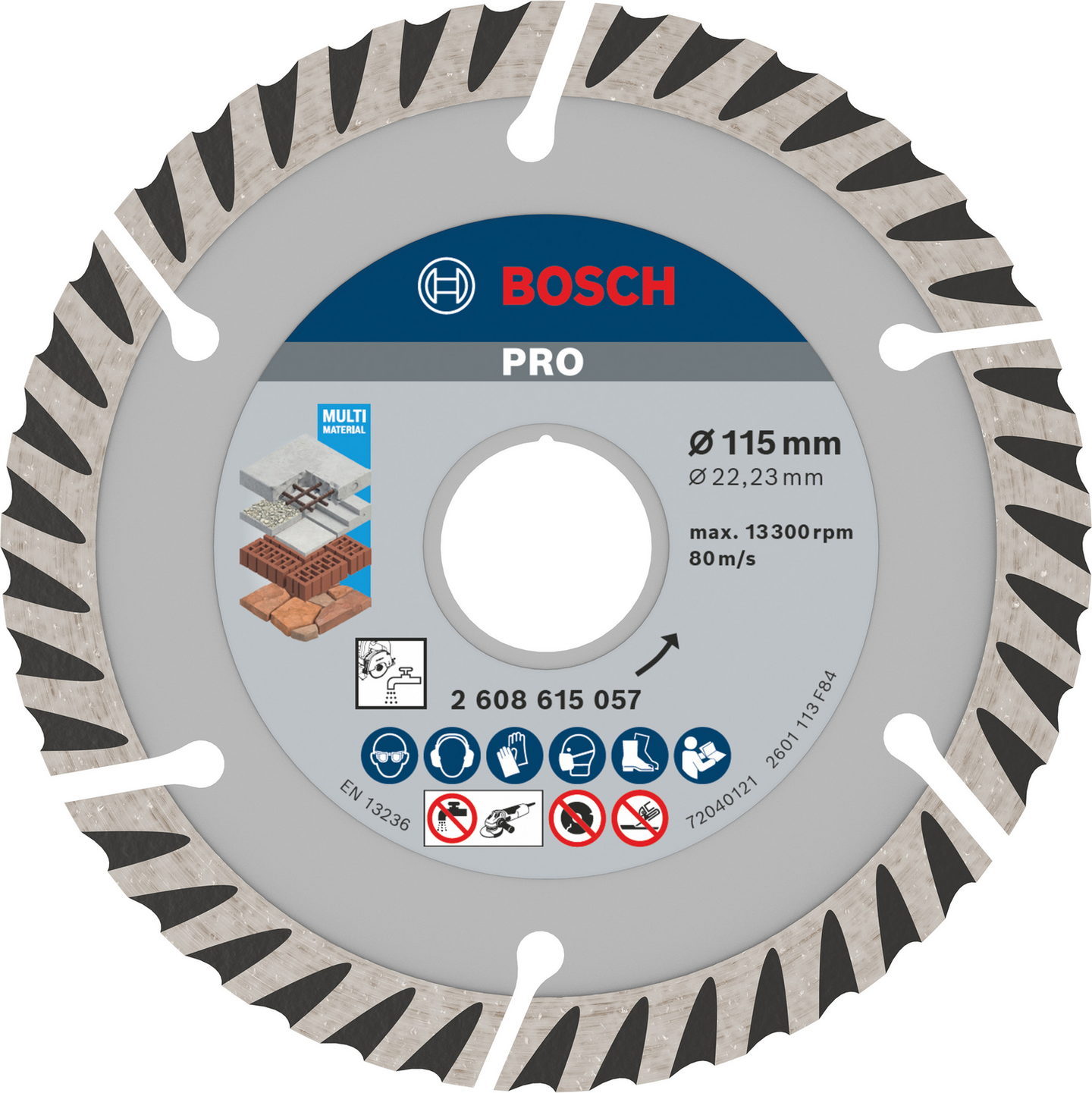 DIAMANTSKIVA BOSCH STD UNIVERSAL 115X22,23MM