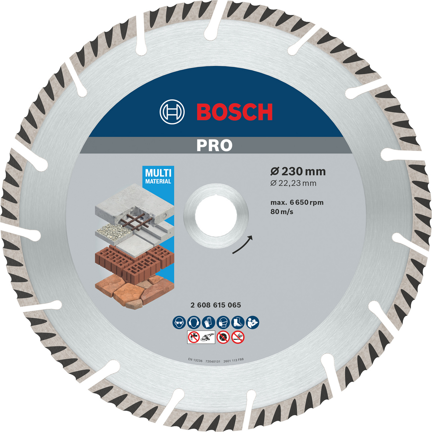 DIAMANTSKIVA BOSCH STD UNIVERSAL 230X22,23MM