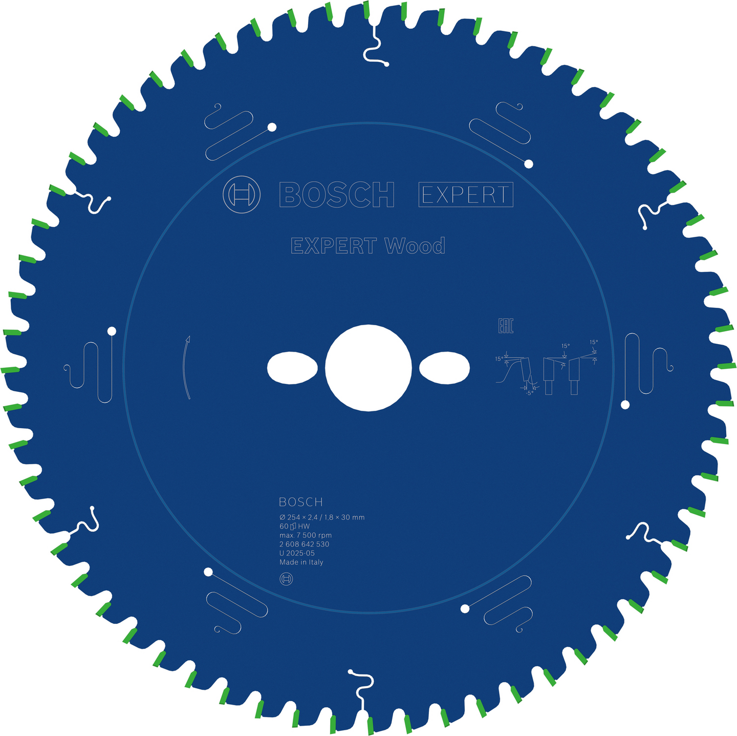 CIRKELSÅGKLINGA BOSCH EXP WOOD 254X2,4X30MM 60T
