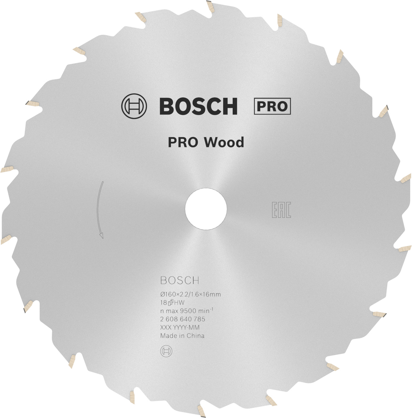CIRKELSÅGKLINGA BOSCH SPEEDL WOOD 160X16MM T18