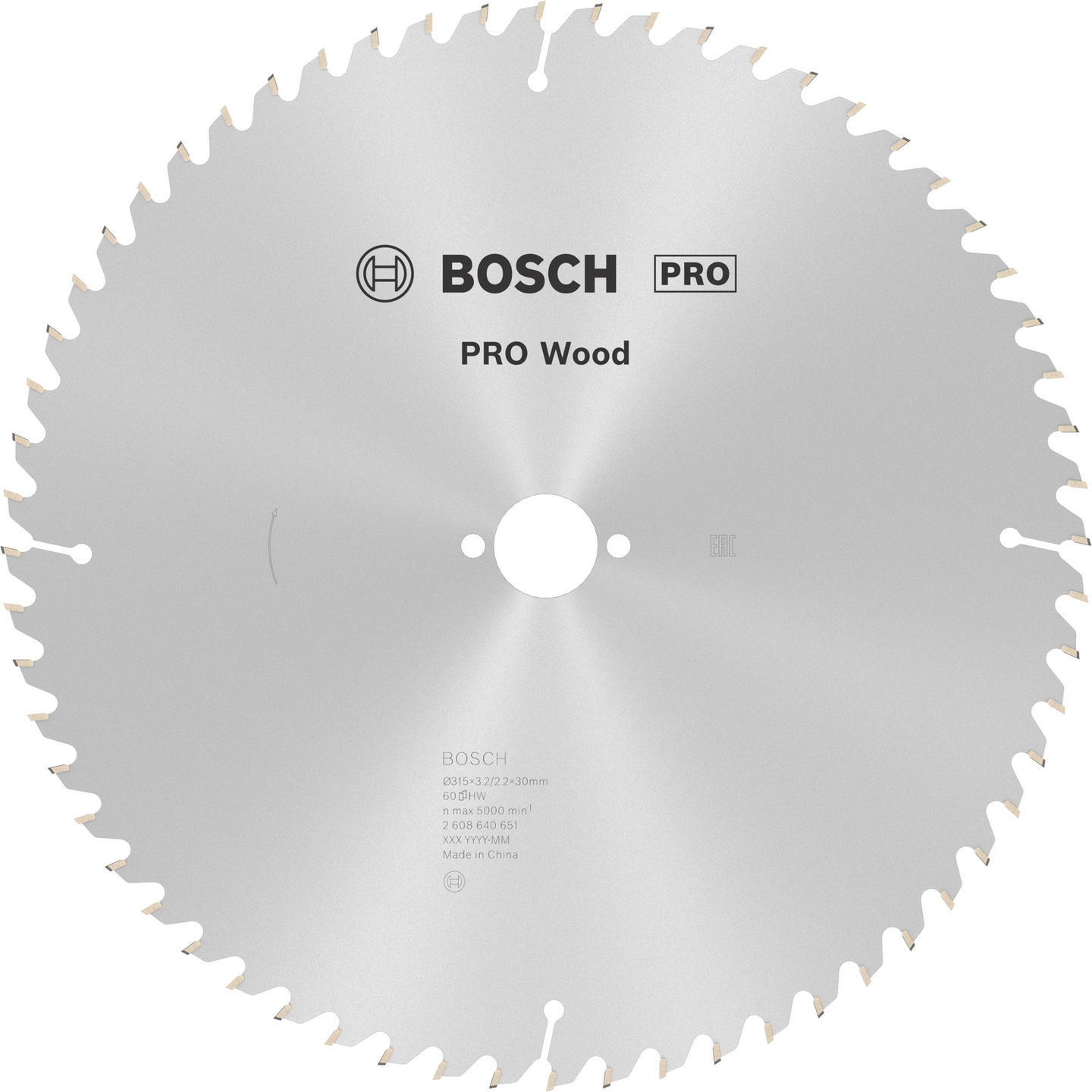 SÅGKLINGA BOSCH STAT 315X30 60T, 315X30MM 60T
