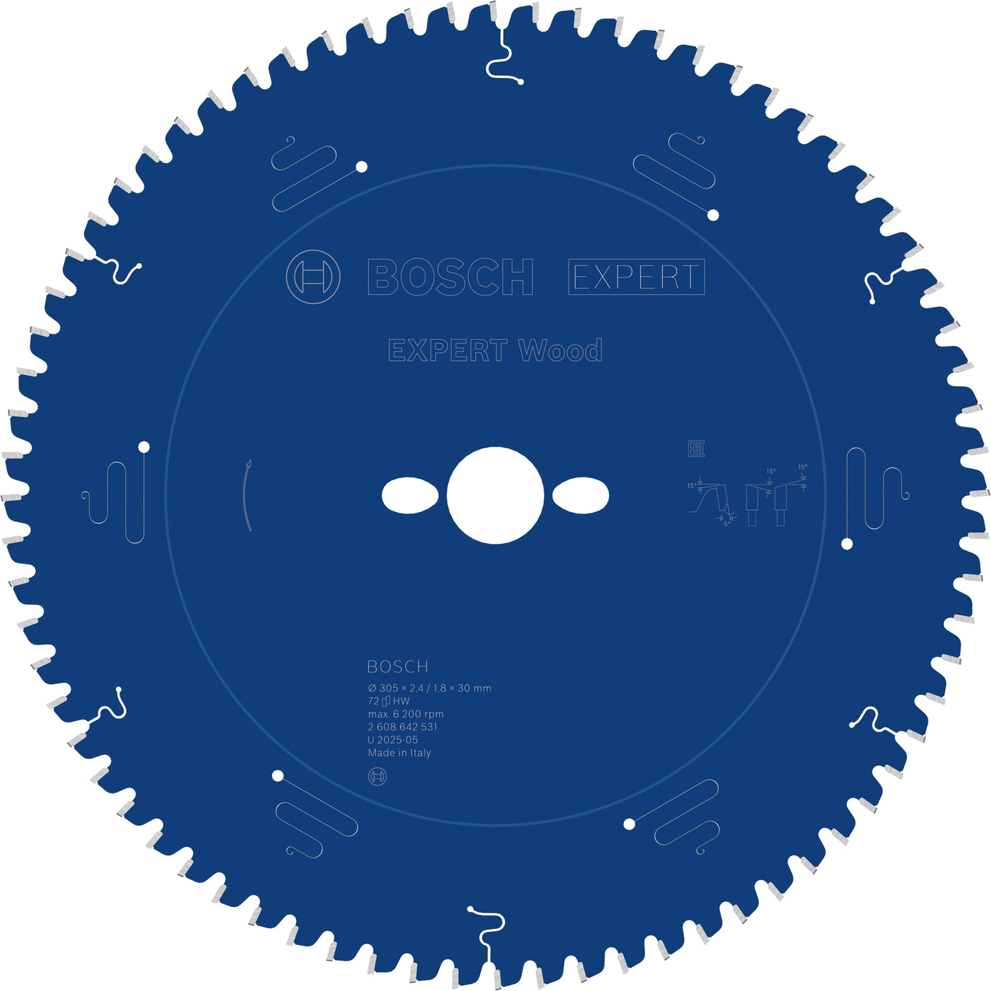 CIRKELSÅGKLINGA BOSCH EXP WOOD 305X2,4X30MM 72T