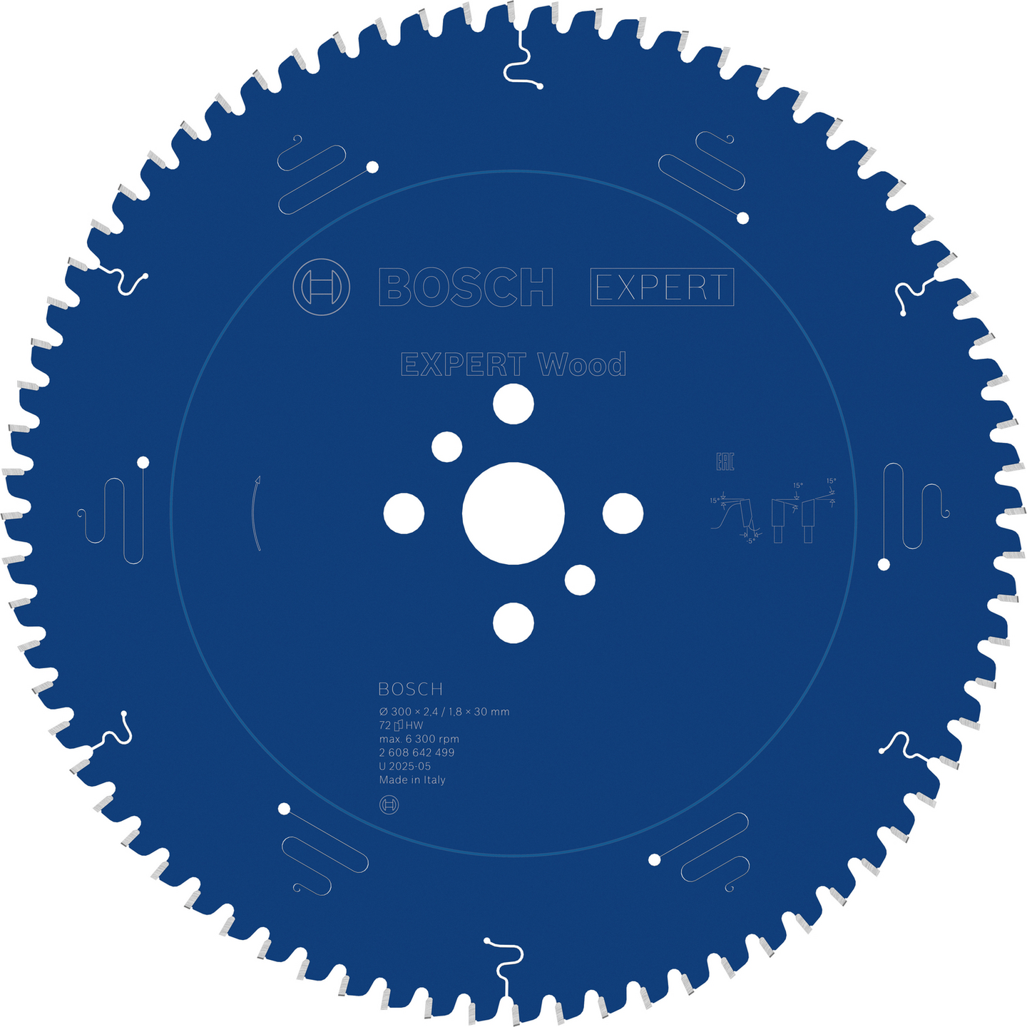 CIRKELSÅGKLINGA BOSCH EXP WOOD 300X2,4X30MM 72T