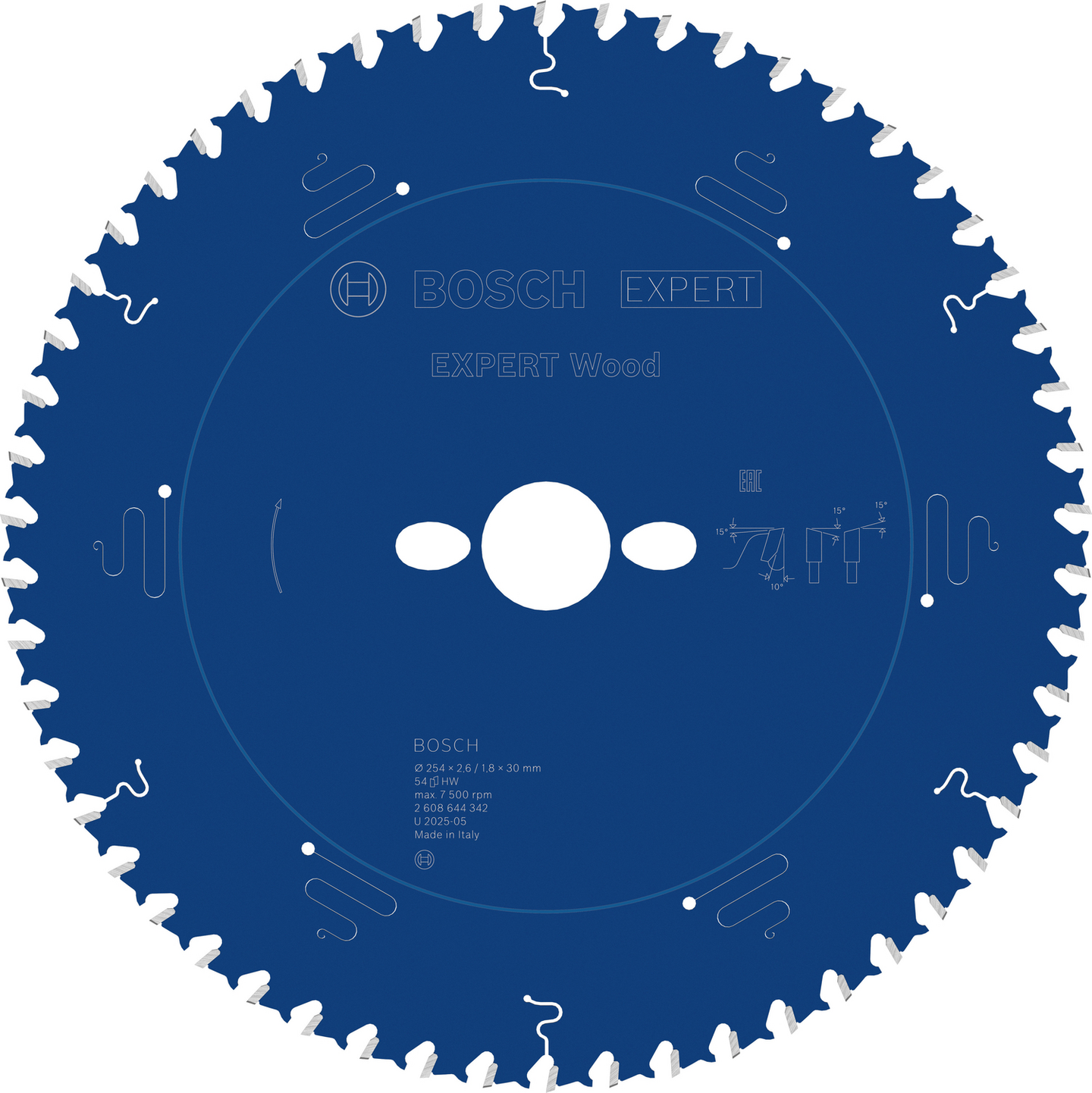 CIRKELSÅGKLINGA BOSCH EXP WOOD 54T 254X2,6X30MM