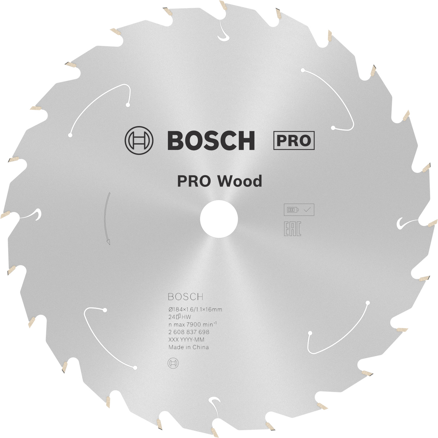 CIRKELSÅGKLINGA BOSCH ACCU ST TRÄ H 184X16XMM 24T
