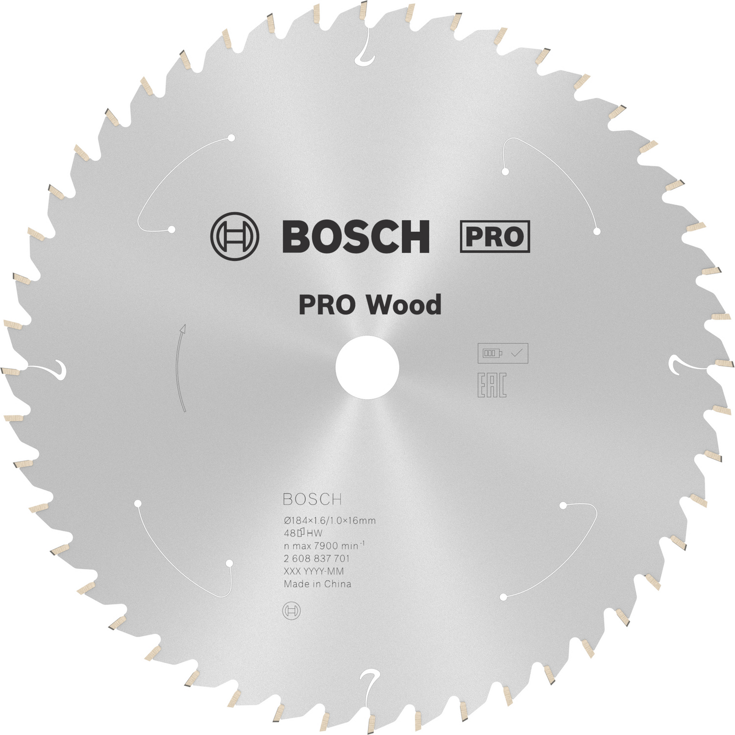 CIRKELSÅGKLINGA BOSCH ACCU ST TRÄ B 184X16MM 48T