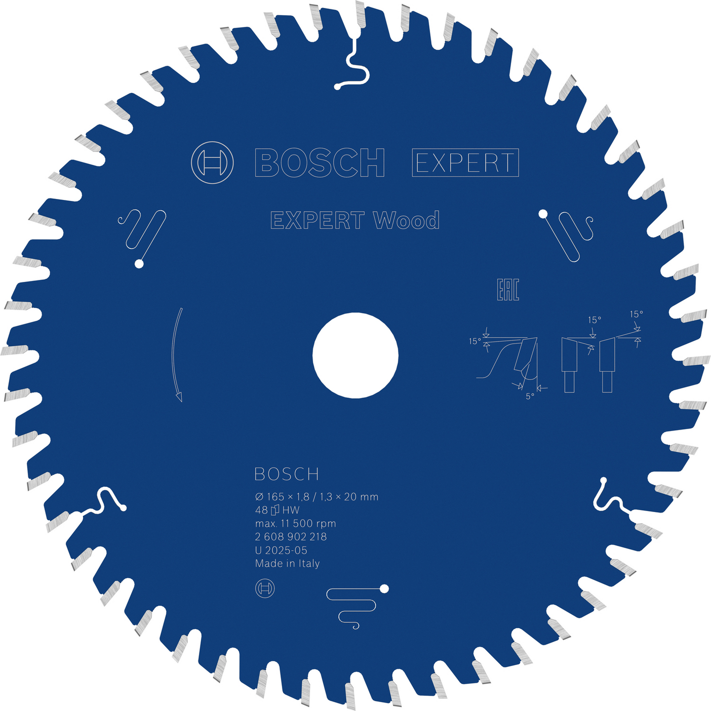 SÅGKLINGA BOSCH 165X20X1,8 48T 5G WO, EXP