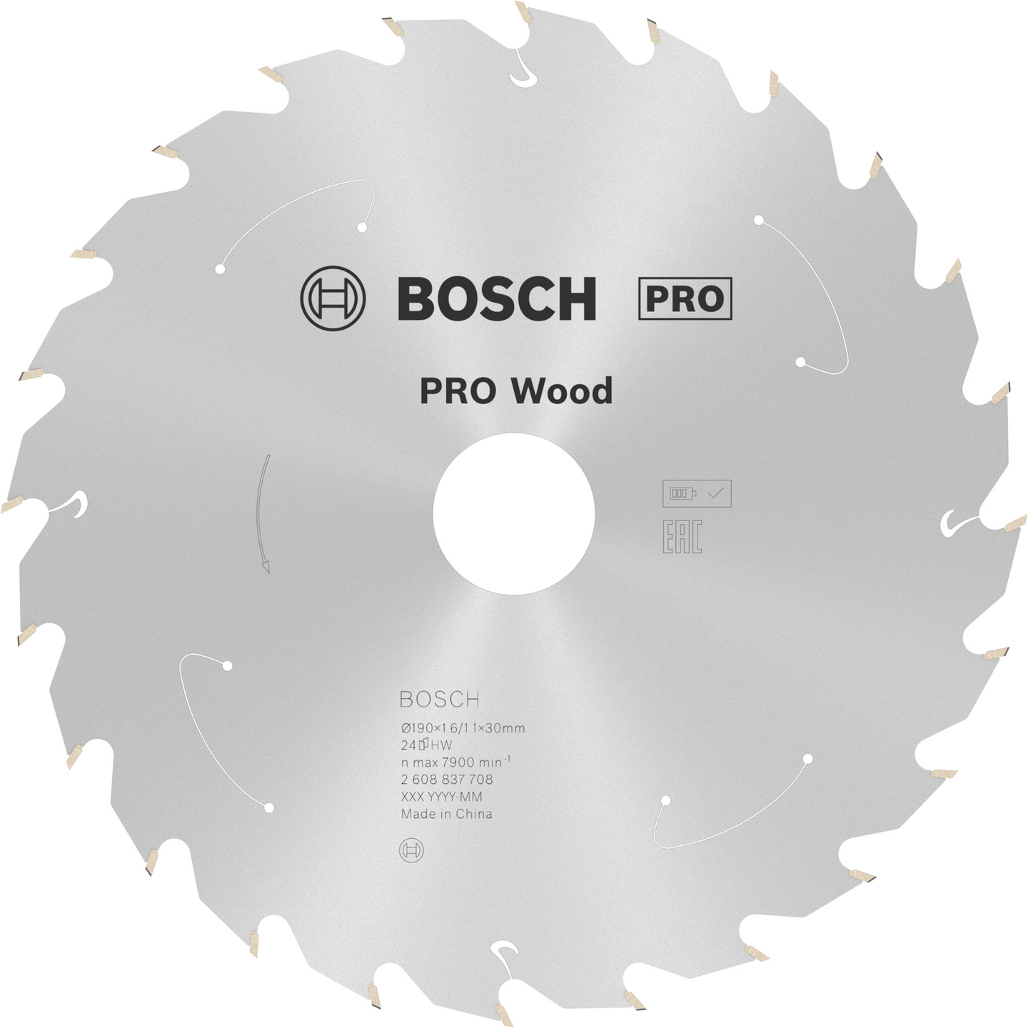 CIRKELSÅGKLINGA BOSCH ACCU STD TRÄ 190X30MM 24T