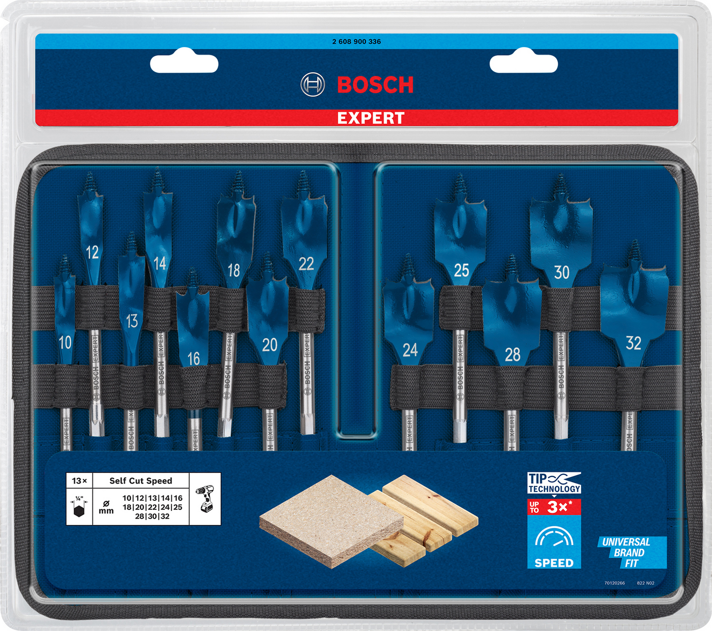 CENTRUMBORRSET BOSCH SELFCUT 10-32MM 13ST