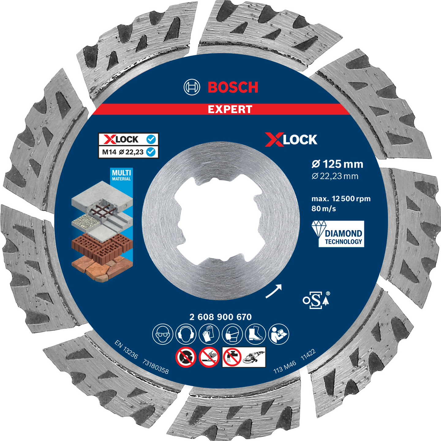 DIAMANTSKIVA BOSCH XL MULTI 125MM