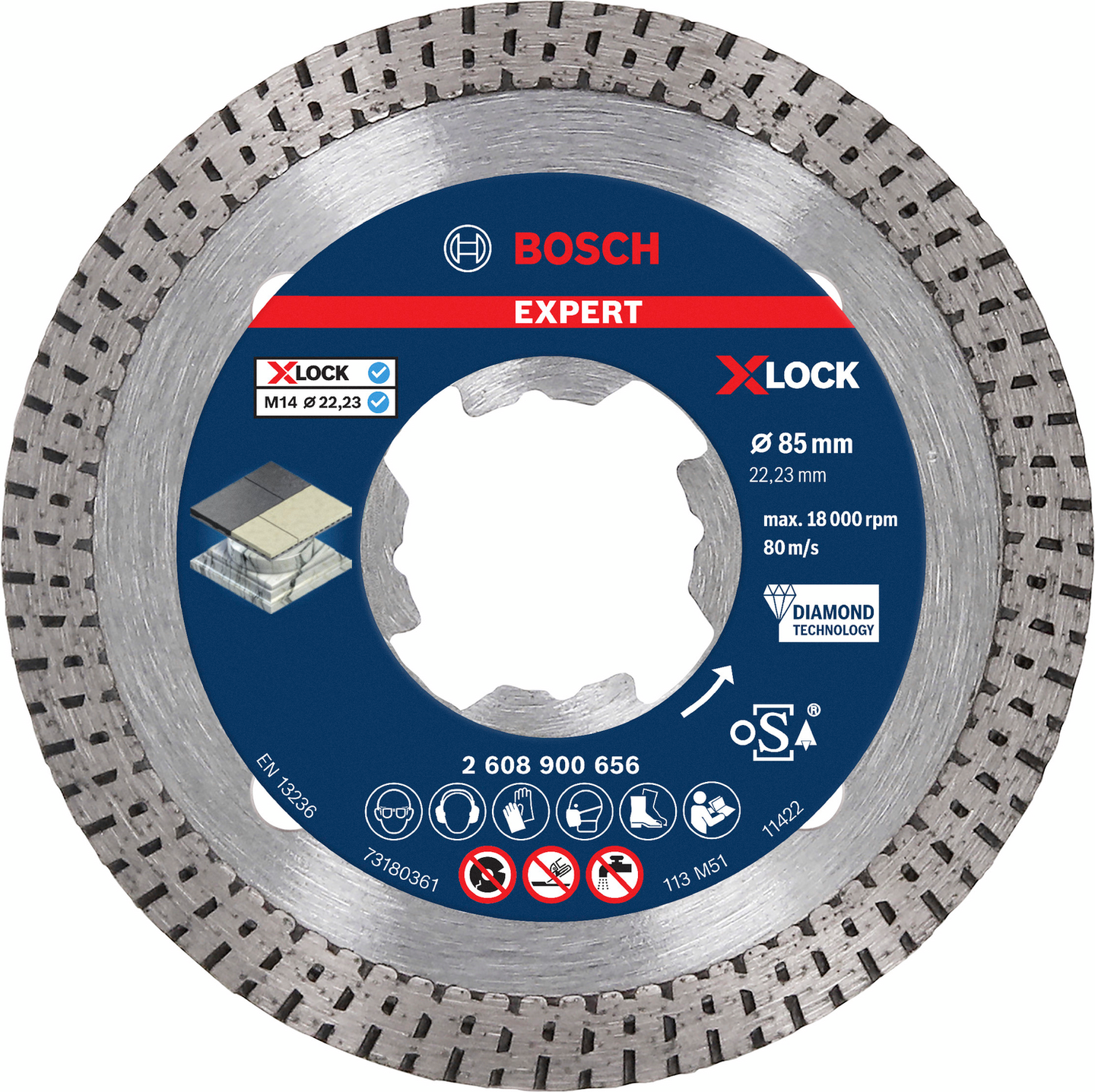 DIAMANTSKIVA BOSCH XL HARDCERAMIC 85MM