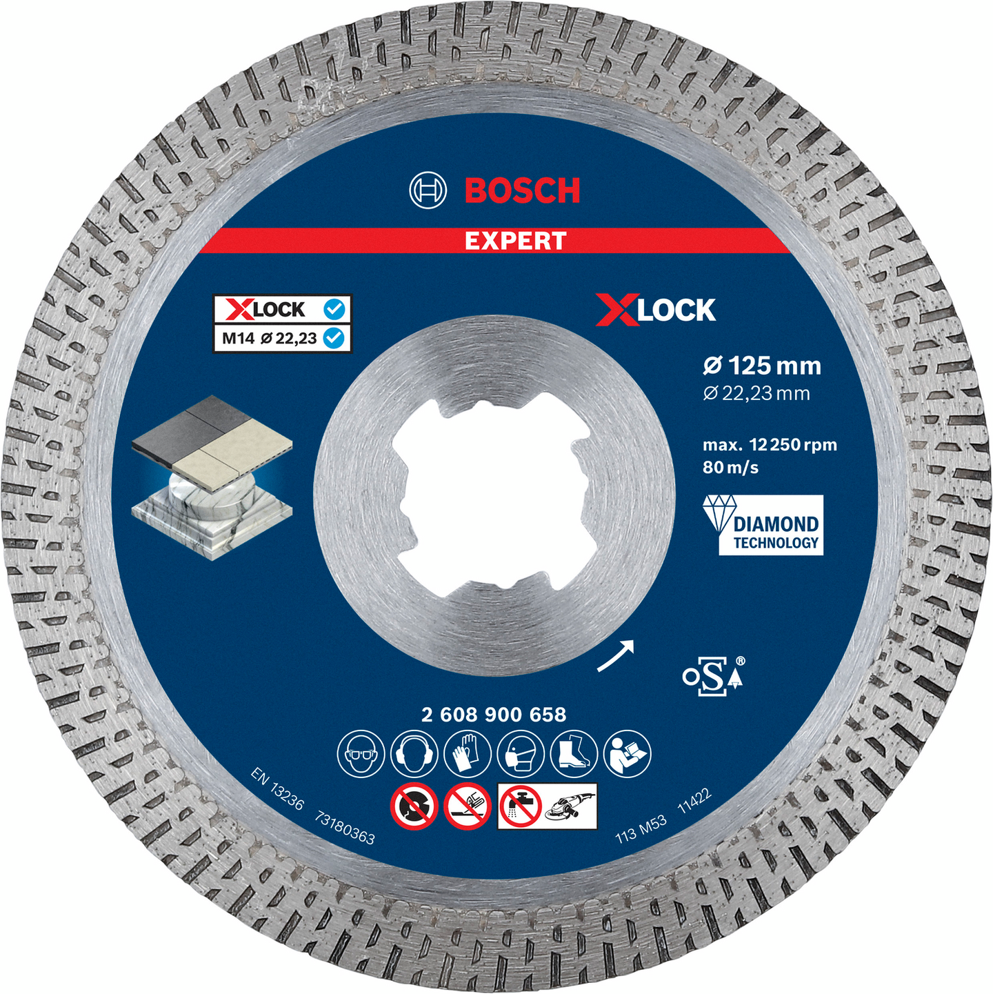 DIAMANTSKIVA BOSCH XL HARDCERAMIC 125MM
