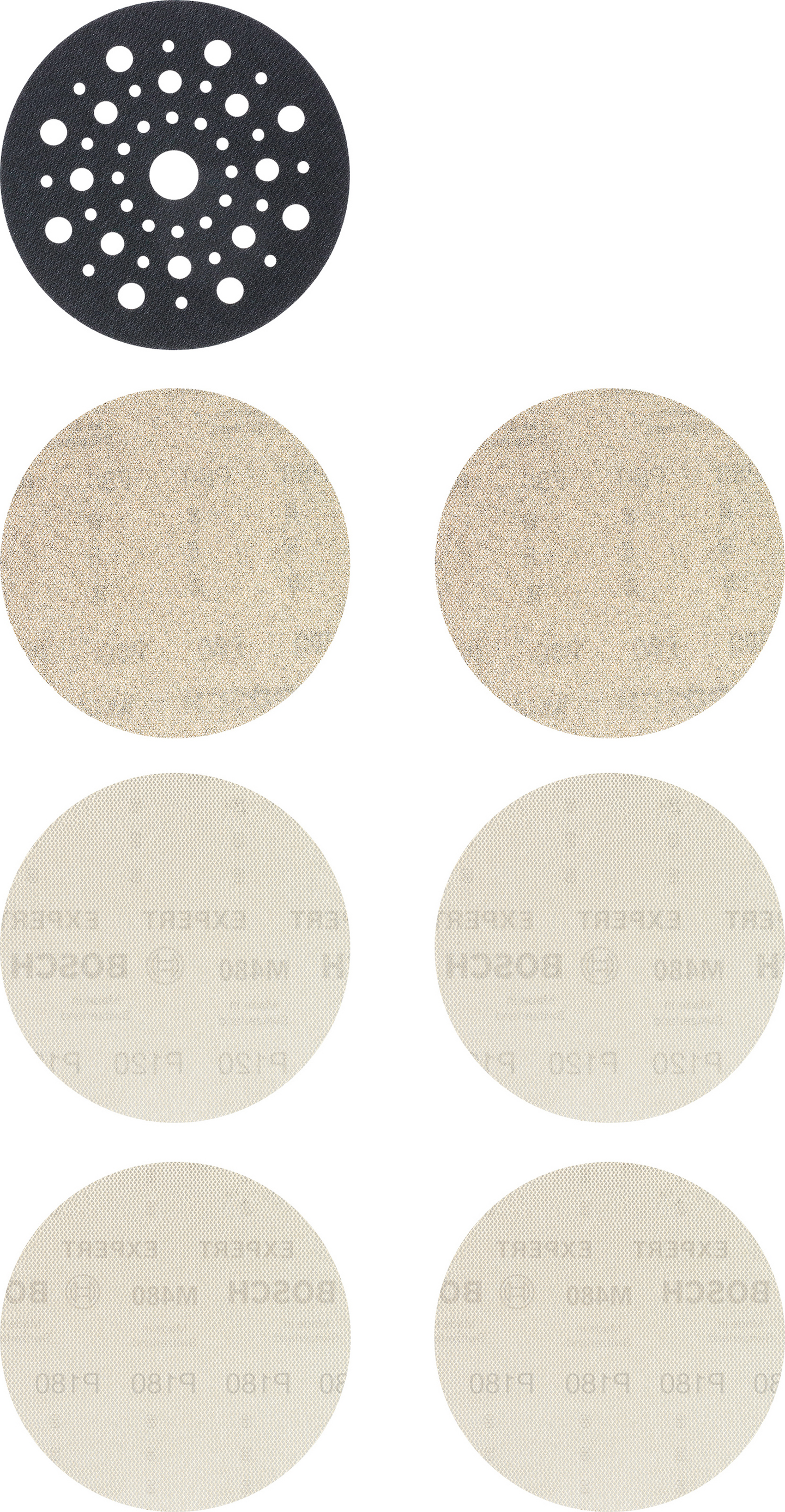 SLIPARKSET BOSCH EXC NET K80/120/180 125MM 7ST