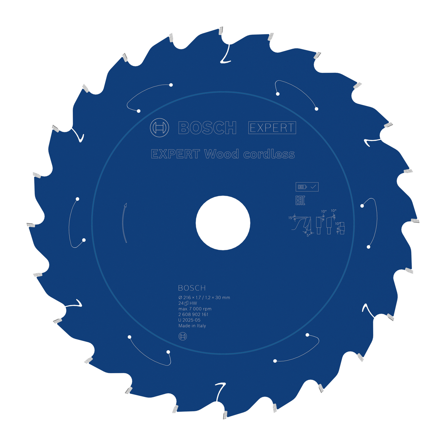 SÅGKLINGA BOSCH 216X30X1,7 24T 5G WO, CL EXP