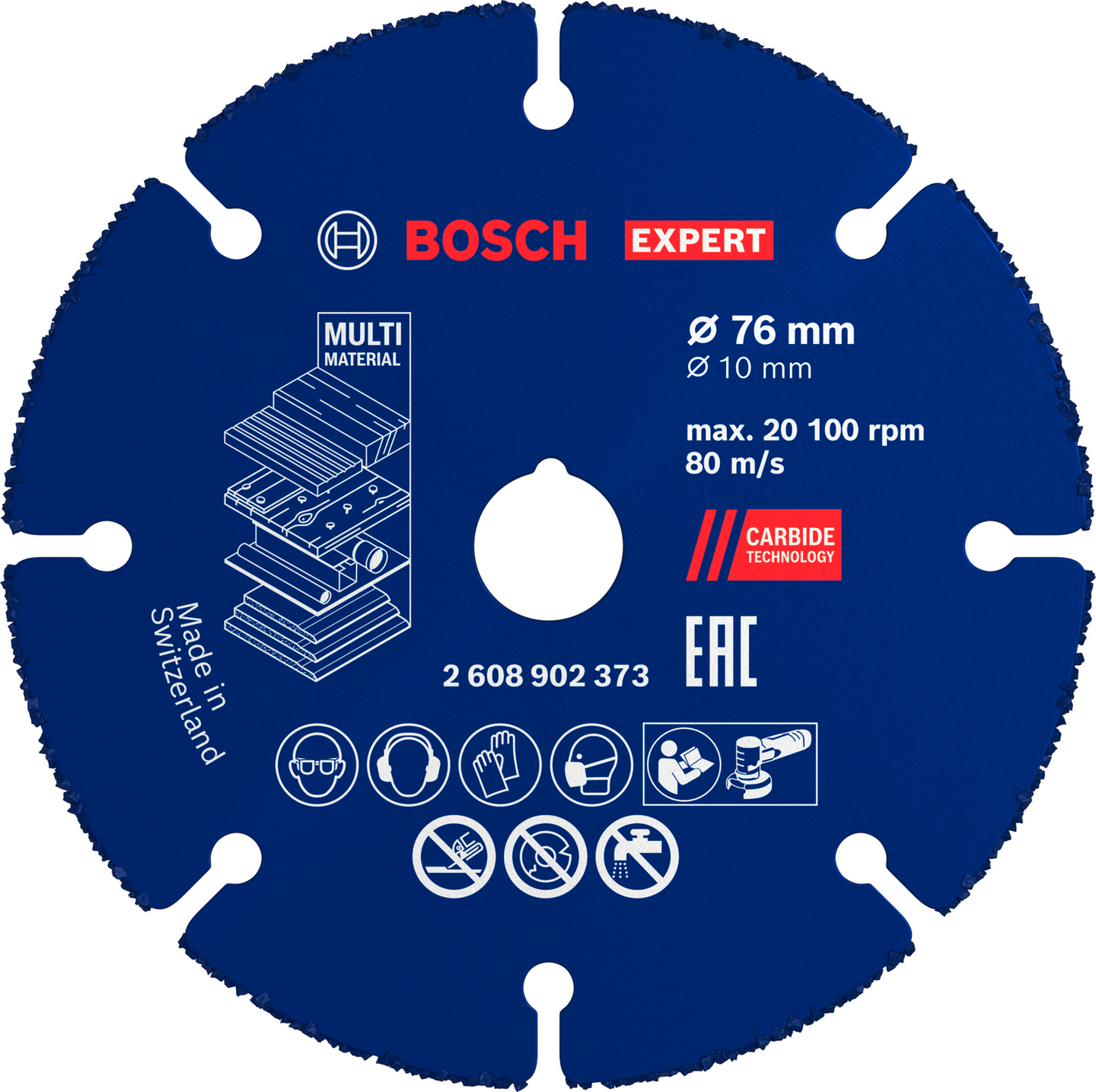 KAPSKIVA BOSCH MULTIWHEEL HM EXP, 76X10MM