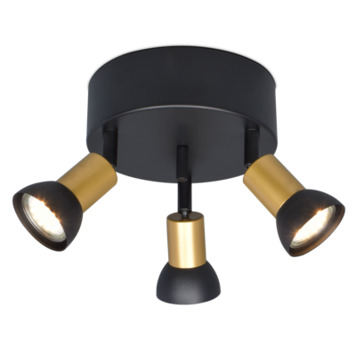 Kattospotti Sessak Havanna 3-osainen musta