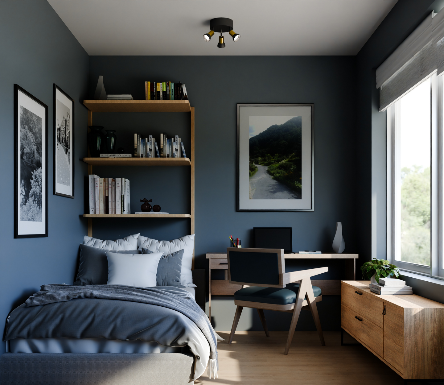 Kattospotti Sessak Havanna 3-osainen musta