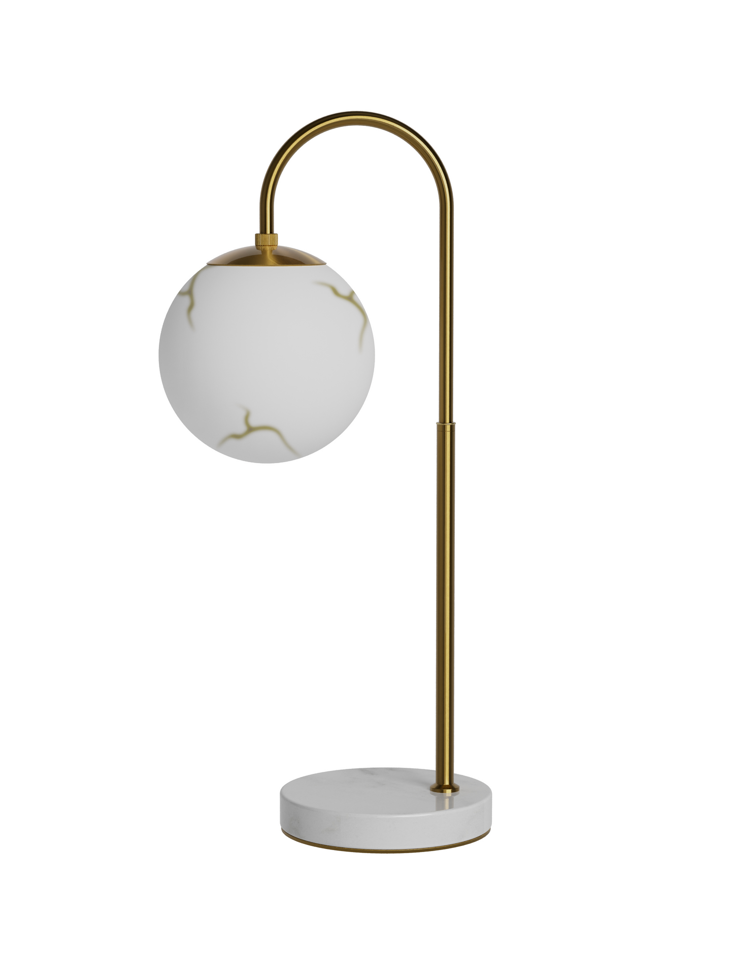 Pöytävalaisin By Rydens Bellaggio antiikkimessinki/marmori