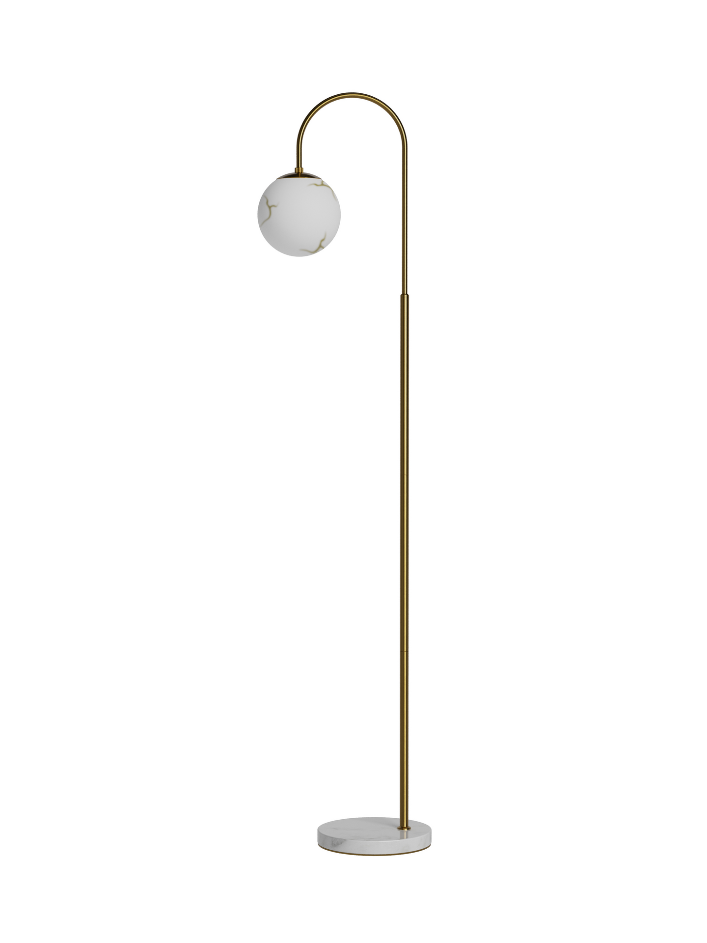 Lattiavalaisin By Rydens Bellaggio antiikkimessinki/marmori