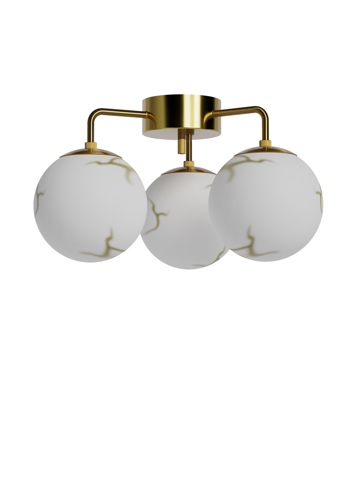 Plafondi By Rydens Bellaggio 3-osainen antiikkimessinki/marmori