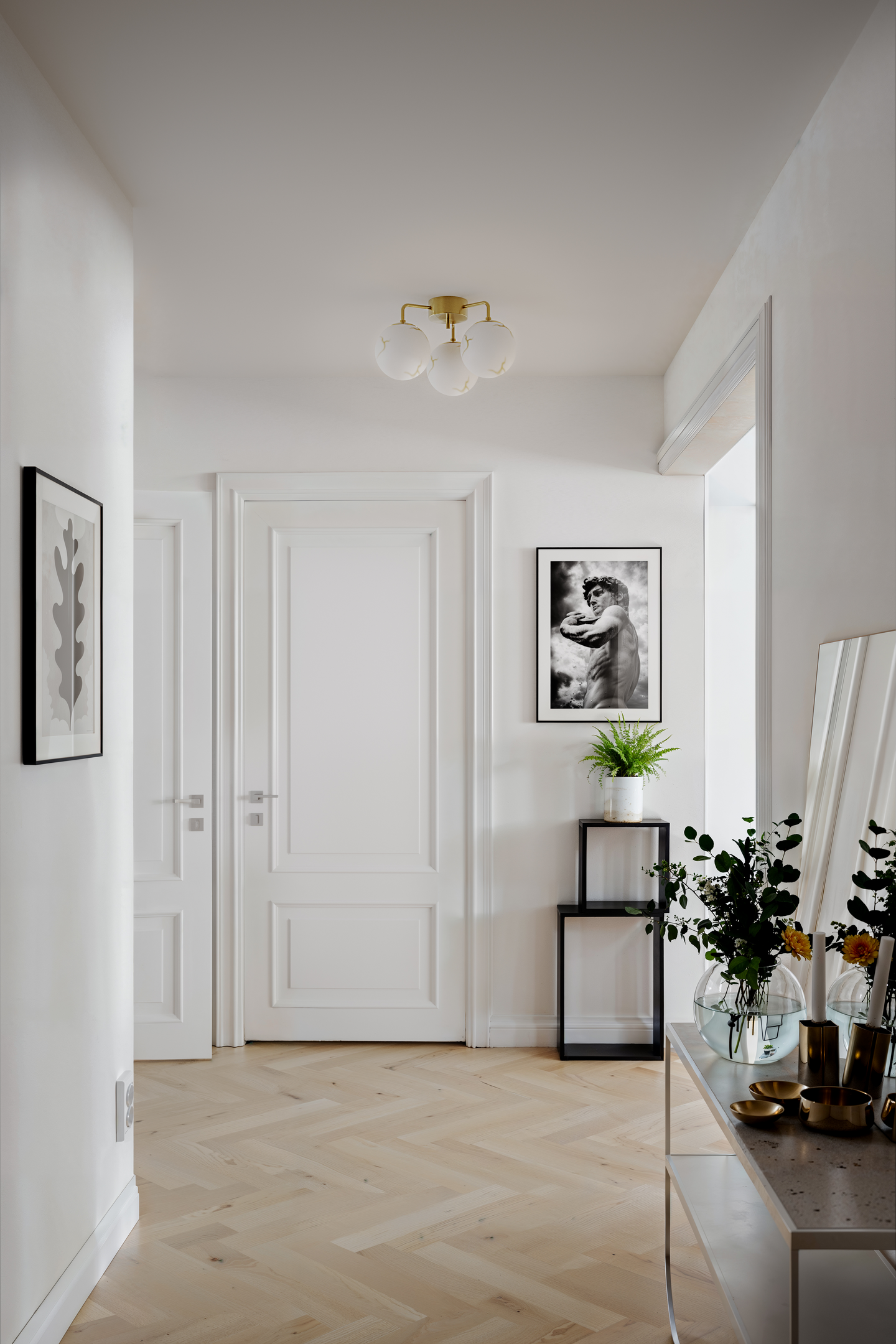 Plafondi By Rydens Bellaggio 3-osainen antiikkimessinki/marmori