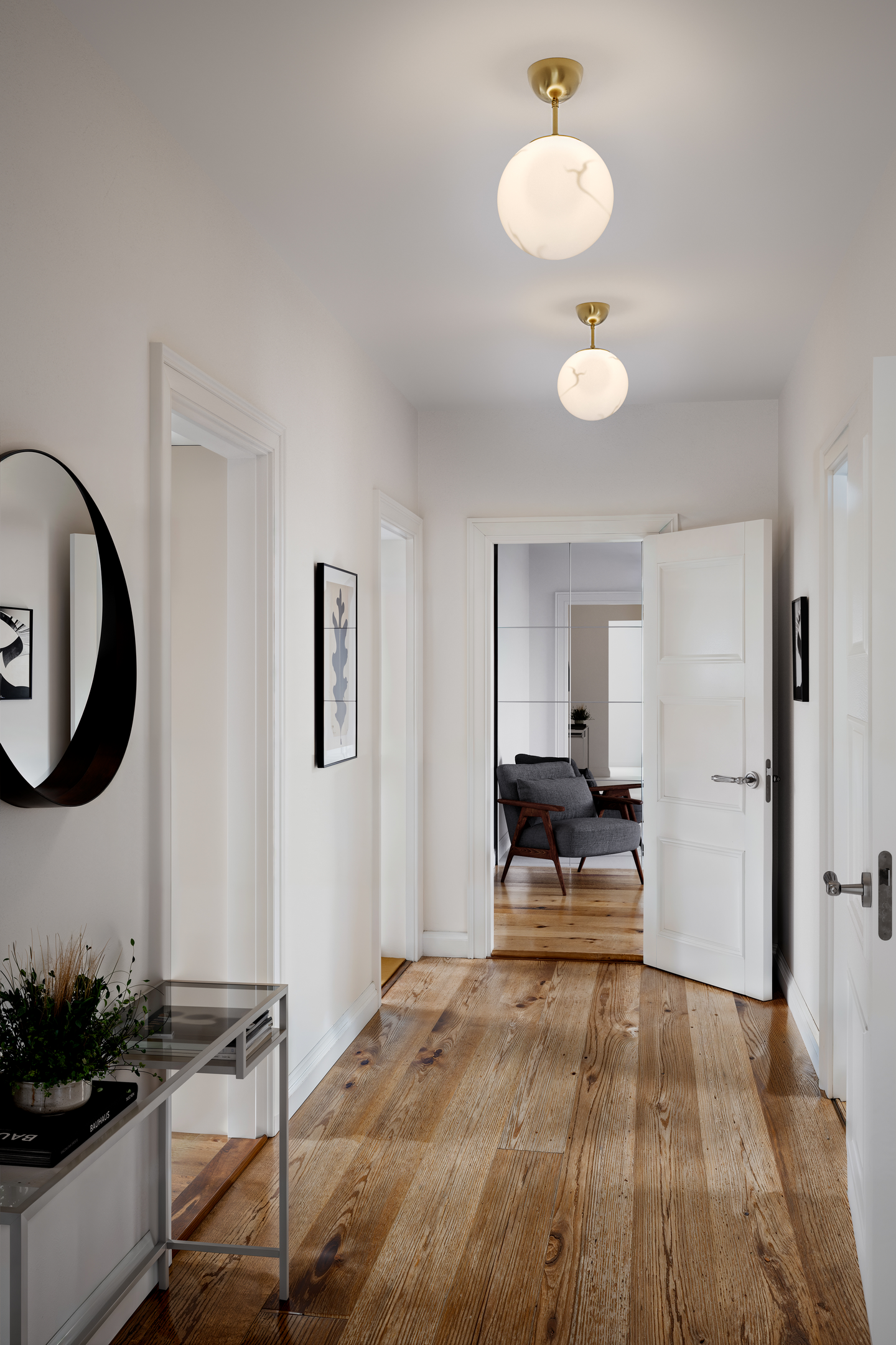 Riippuvalaisin By Rydens Bellaggio antiikkimessinki/marmori