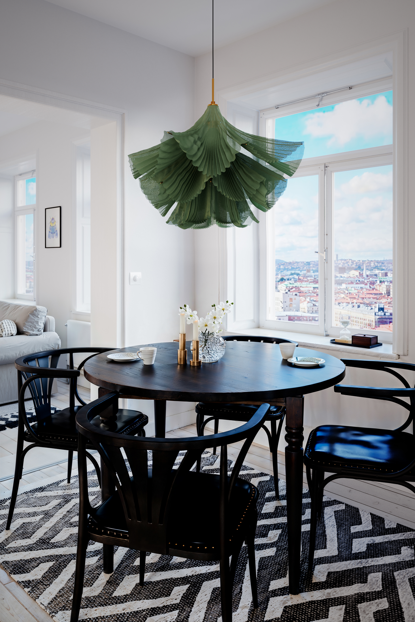 Riippuvalaisin By Rydens Juliette 75 vihreä/messinki