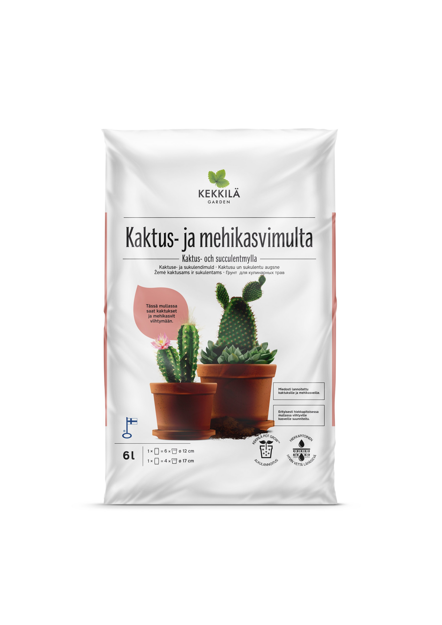 Kaktus- ja mehikasvimulta Kekkilä 6l