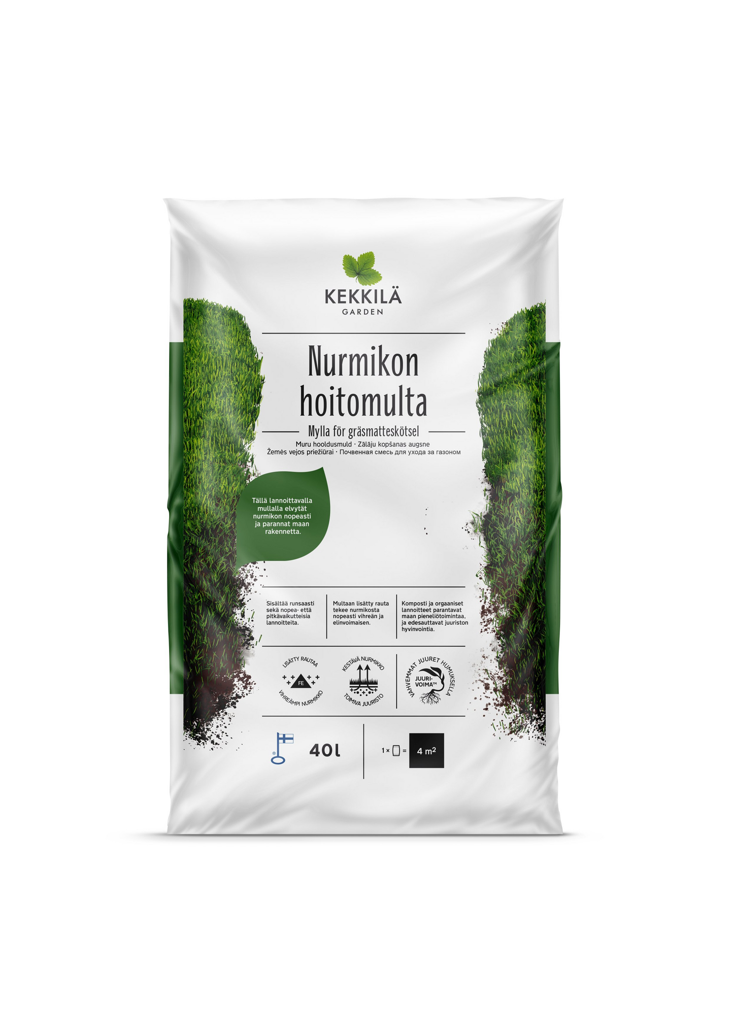 Nurmikon hoitomulta Kekkilä 40l