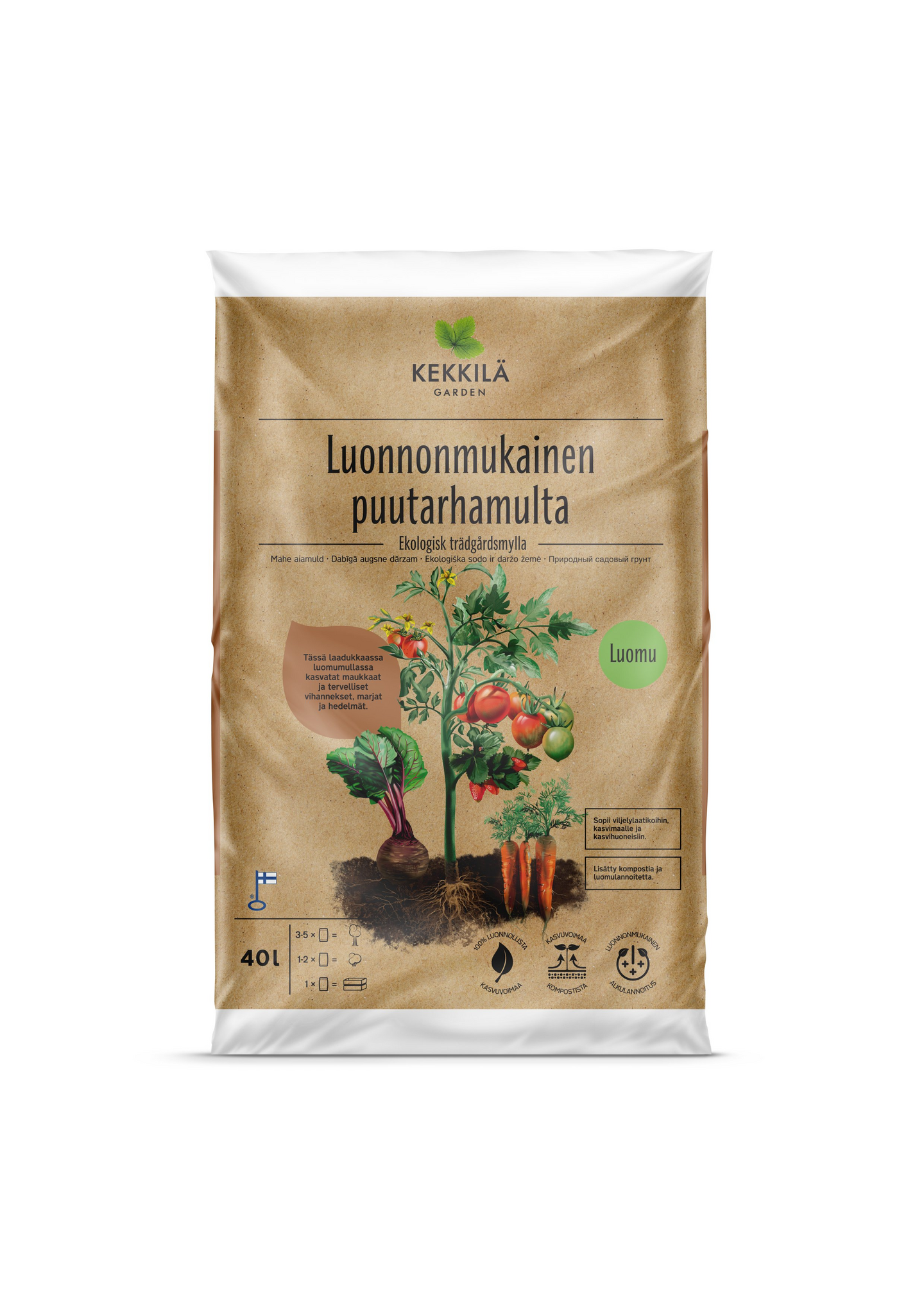 Puutarhamulta Kekkilä luonnonmukainen 40l