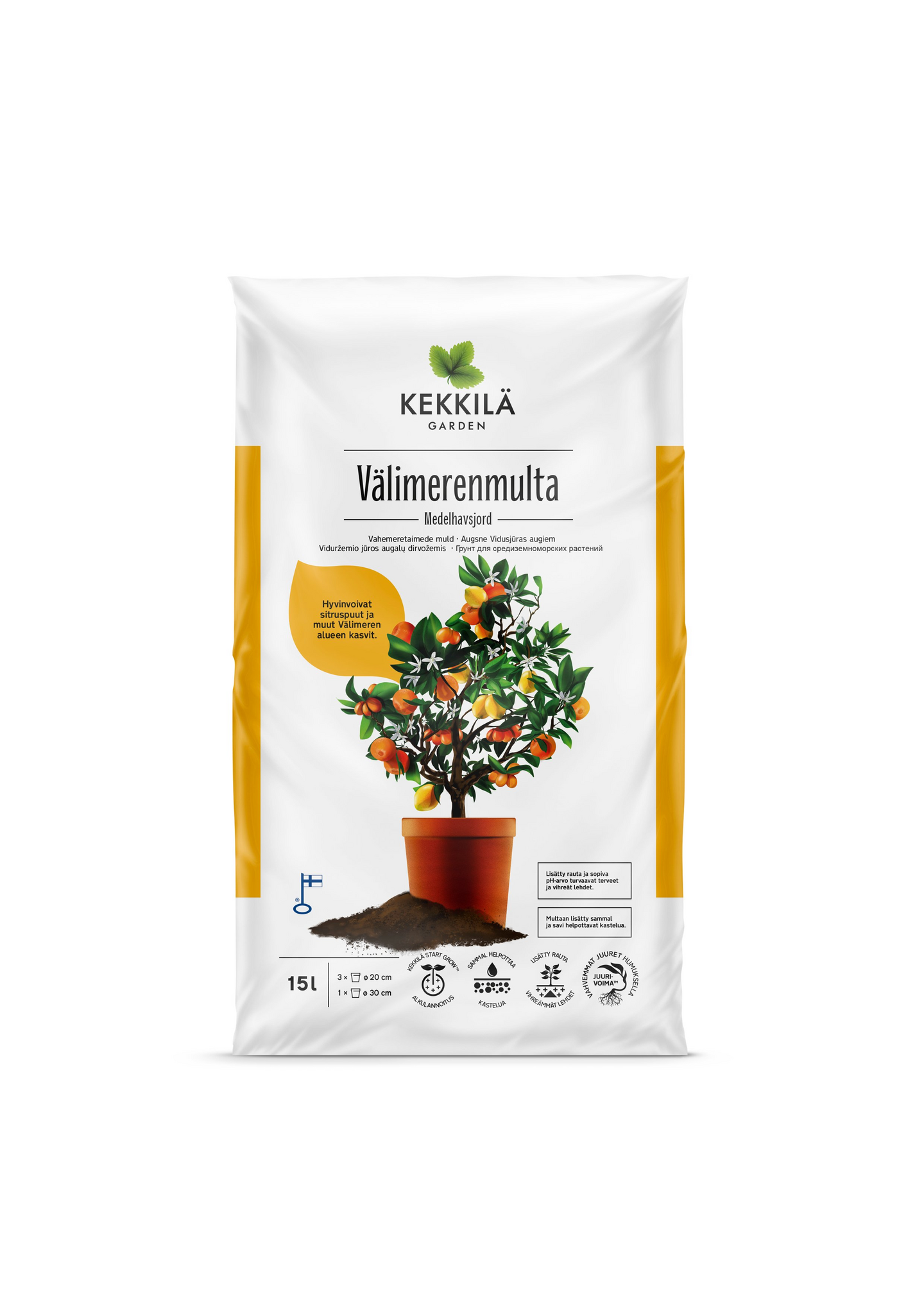 Välimerenmulta Kekkilä 15l