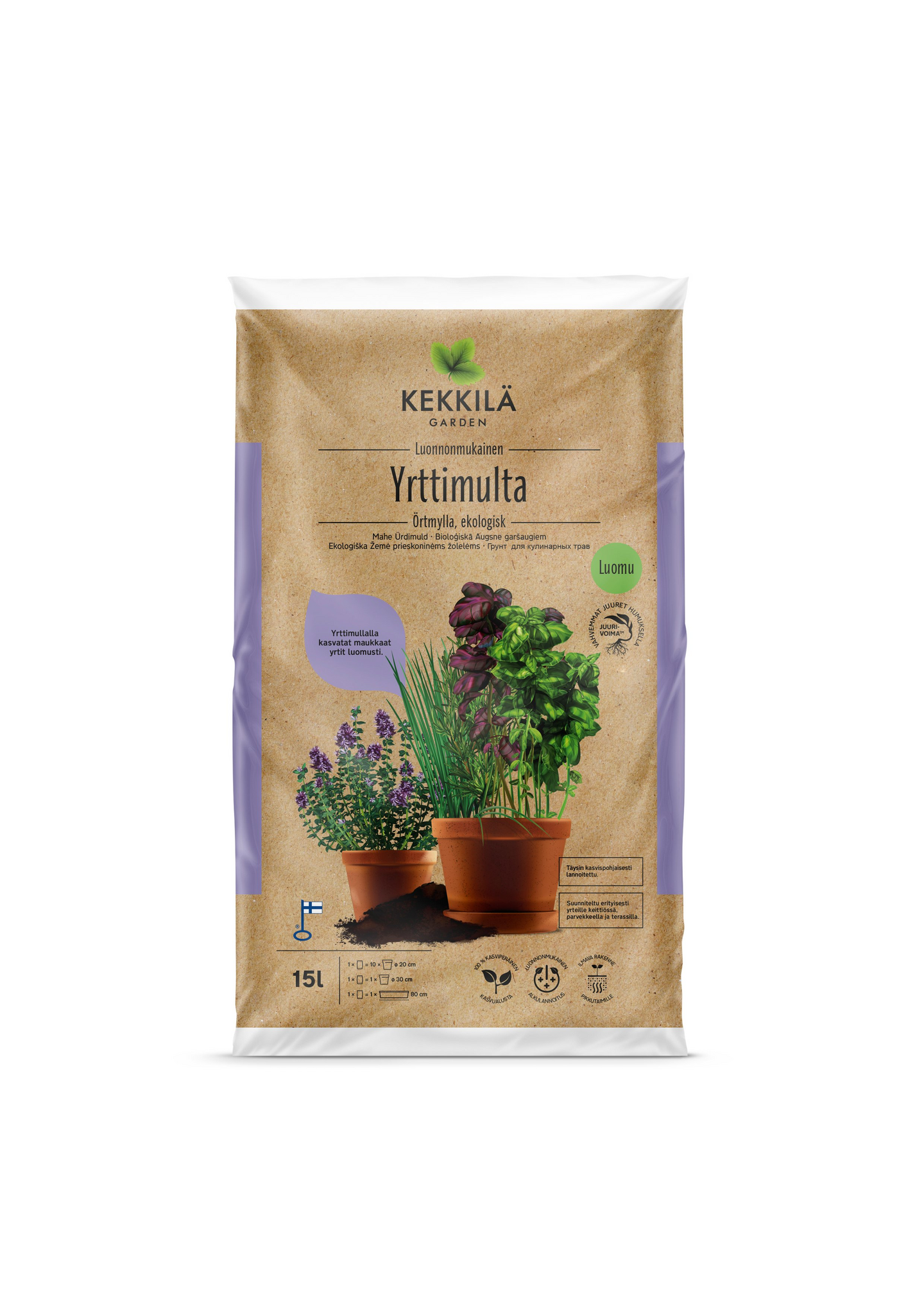 Yrttimulta 15l Kekkilä luonnonmukainen