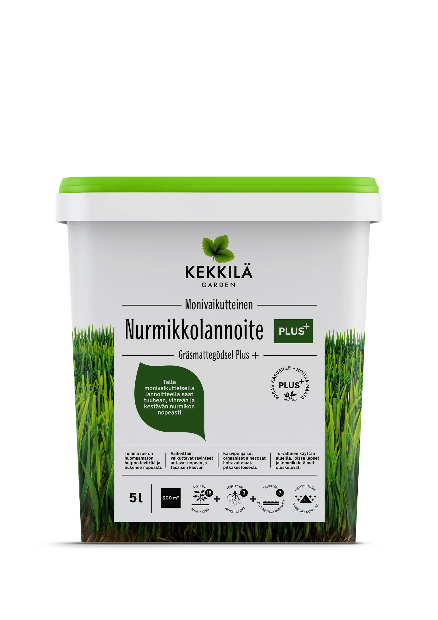 Nurmikkolannoite Kekkilä Plus+ 5l