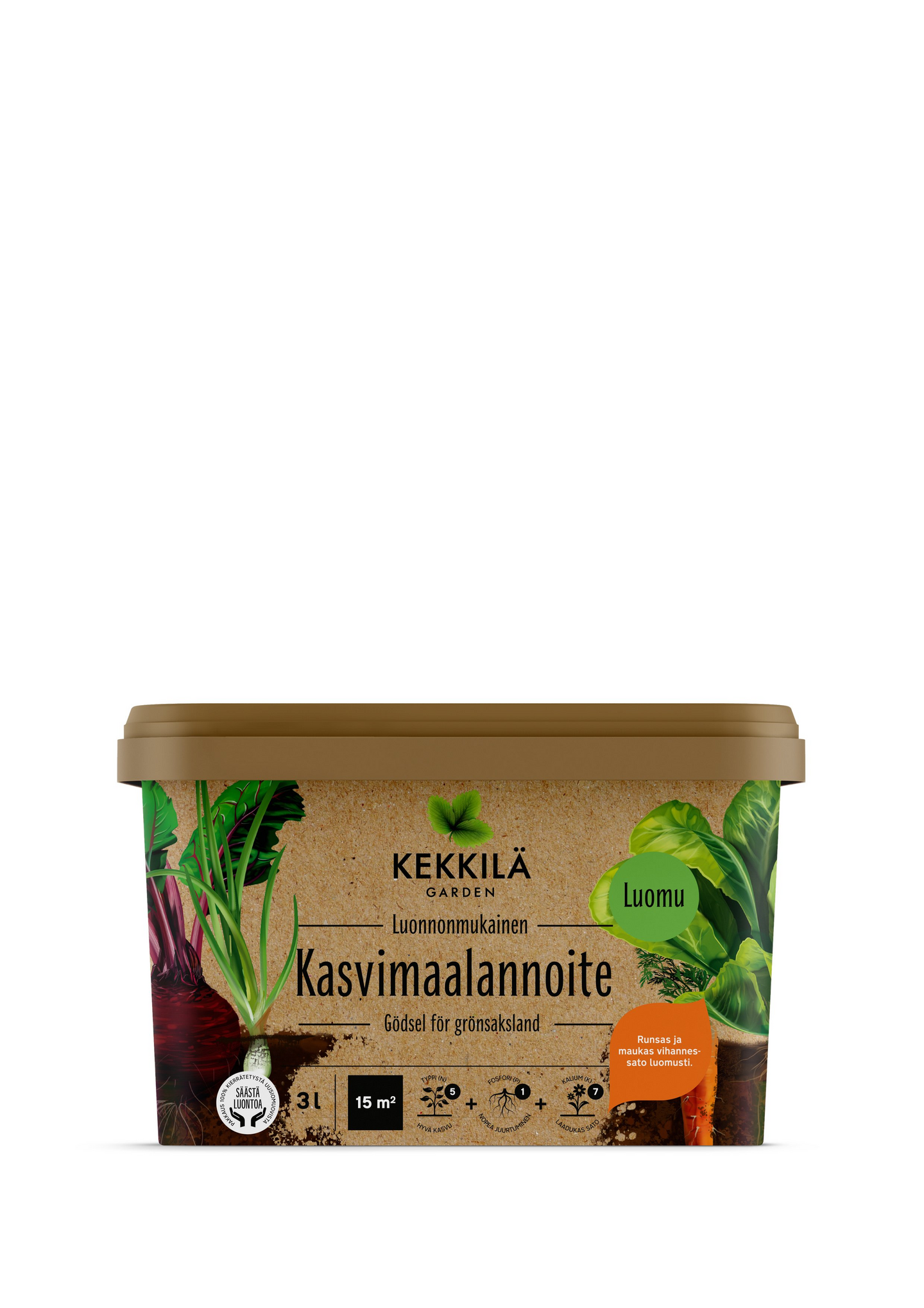 Kasvimaalannoite Kekkilä 3l luonnonmukainen