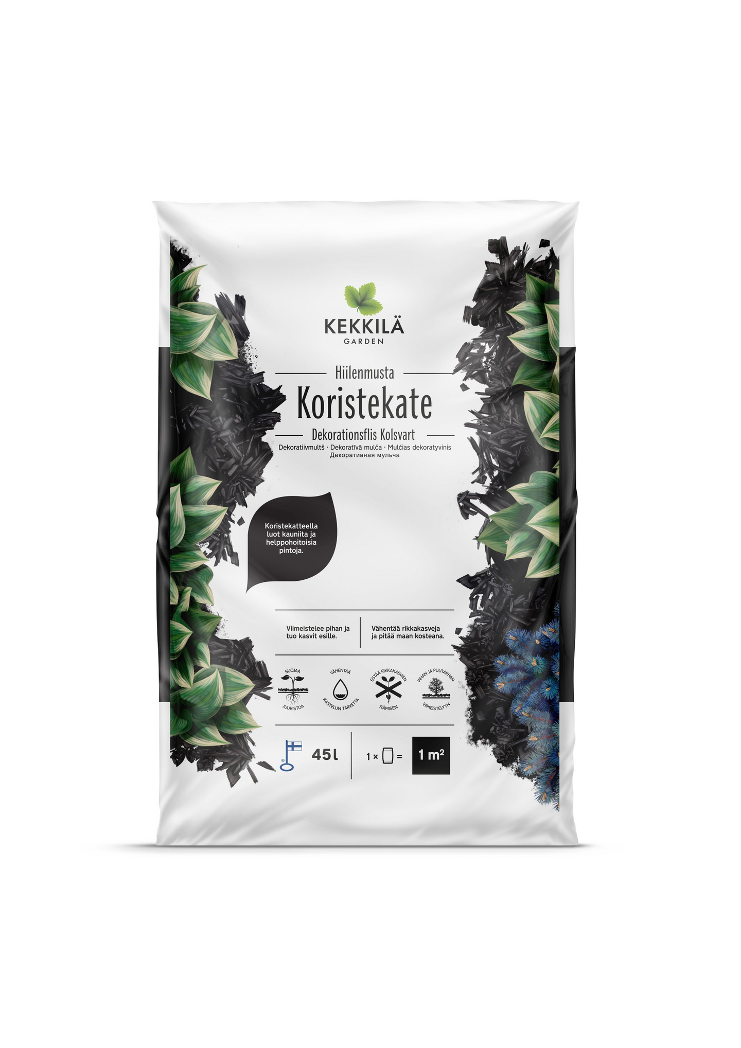 Koristekate Kekkilä hiilenmusta 45l