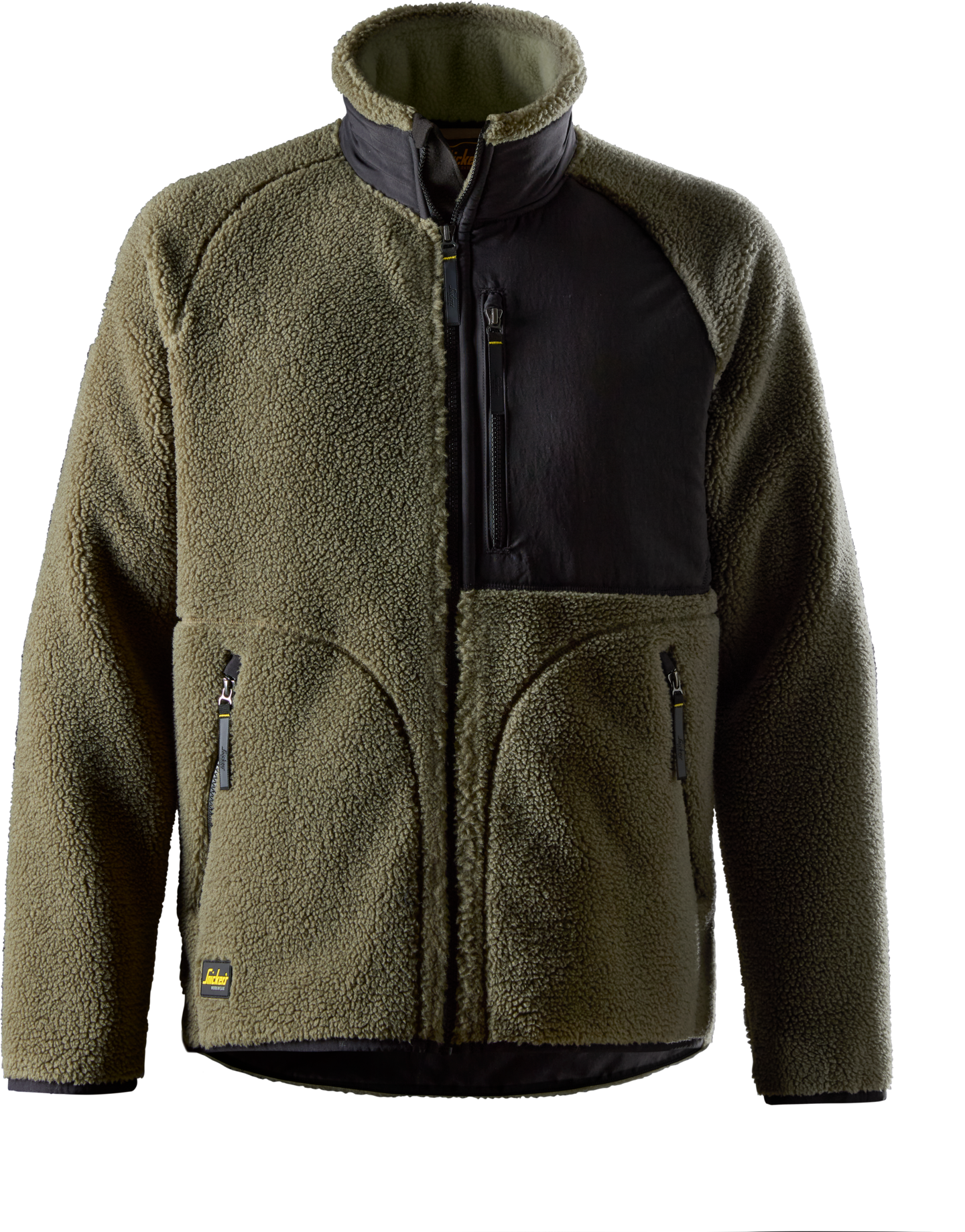 FLEECEJACKA POLARTEC AW KHAKIGRÖN/SVART STL XS