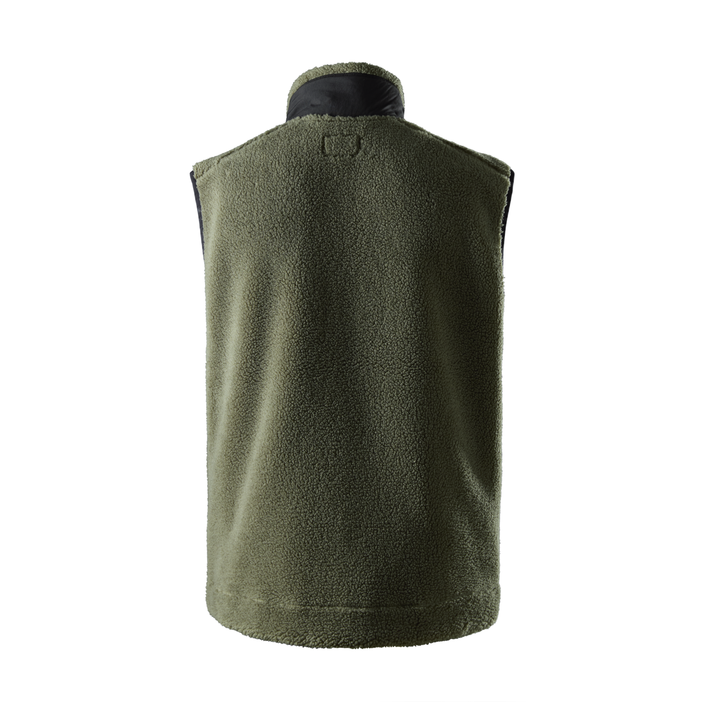 TEDDYVÄST KHAKIGRÖN/SVART STL XS