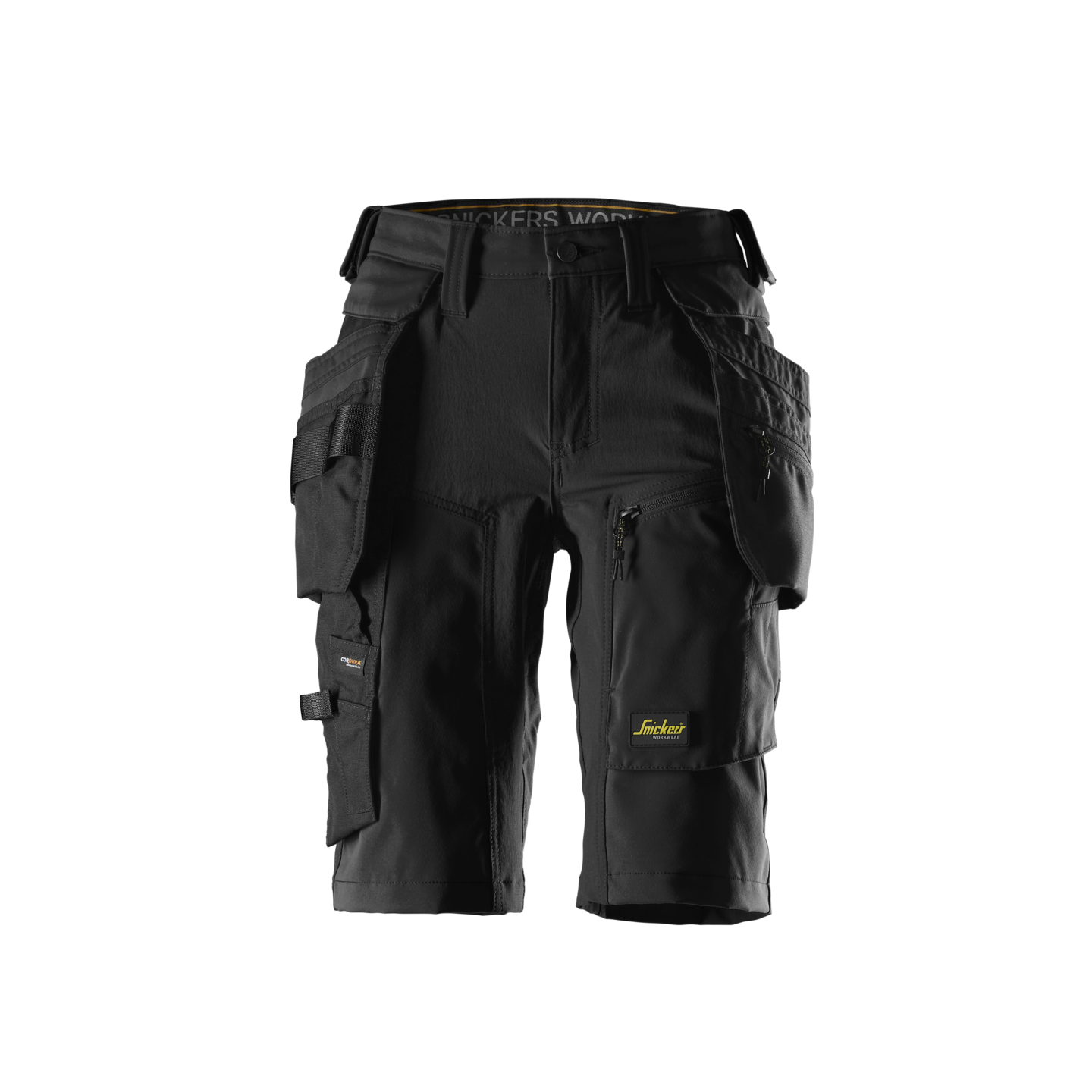 STRETCHSHORTS DAM AW HF SVART STL 36