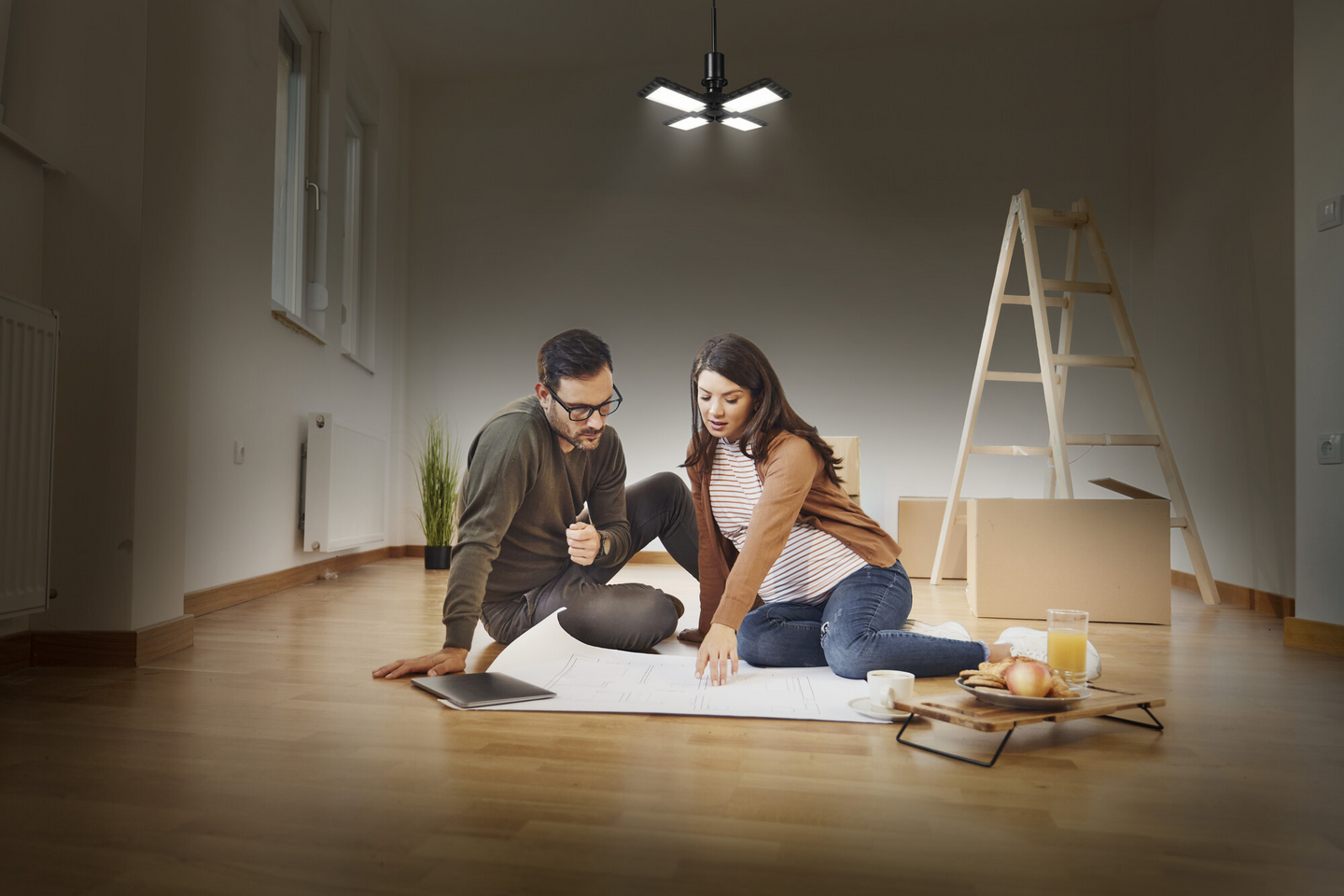 Led-lamppu OSRAM Highbay Blade 2350lm 23W 4000K E27 musta